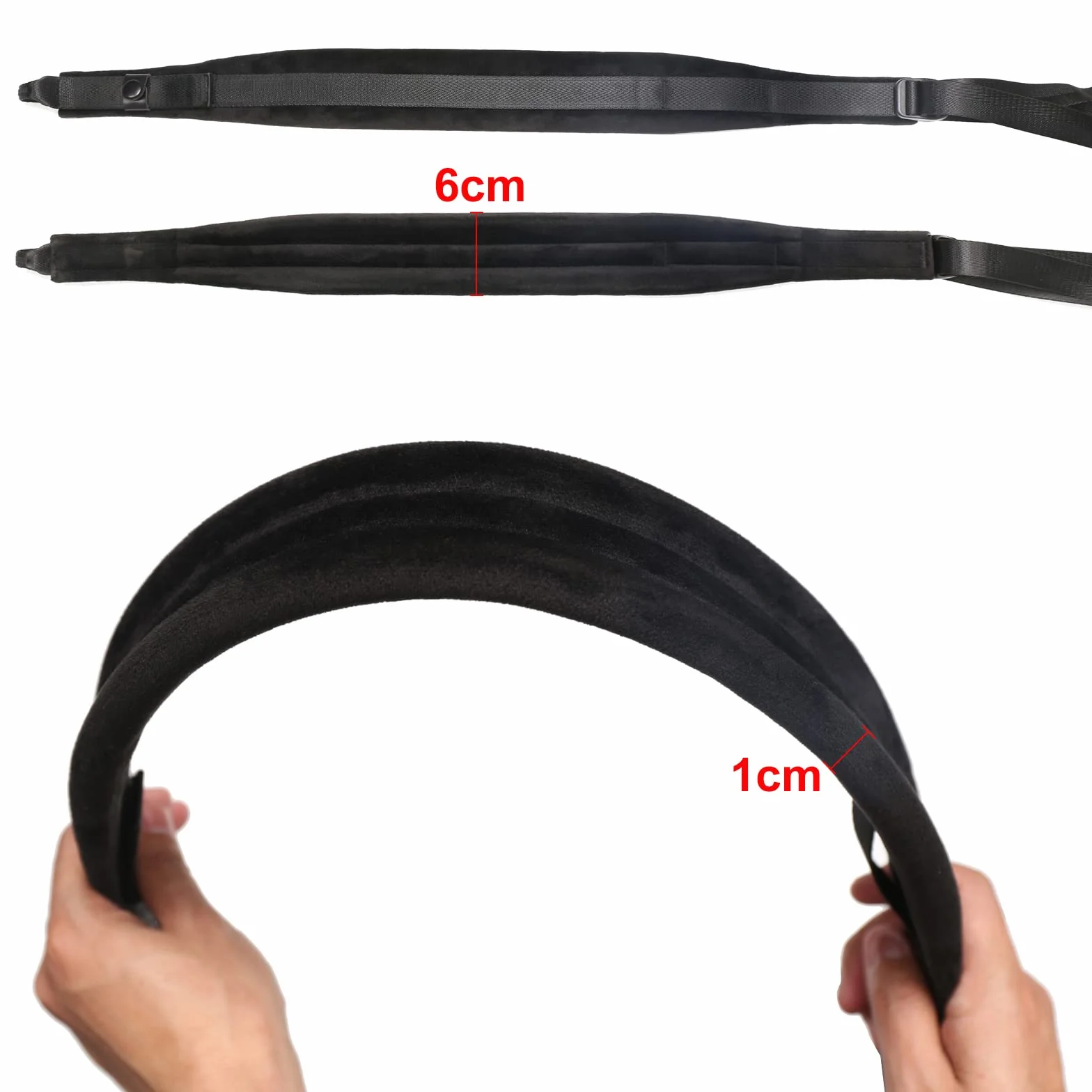 Rayzm Akkordeon Schultergurte/Akkordeongurt/Akkordeon Schulterriemen/Akkordeon Trageriemen, Verstellbare Schultergurte für Akkordeons, 6cm Breit * 1cm dicker weicher Samt für komfortables Spielen