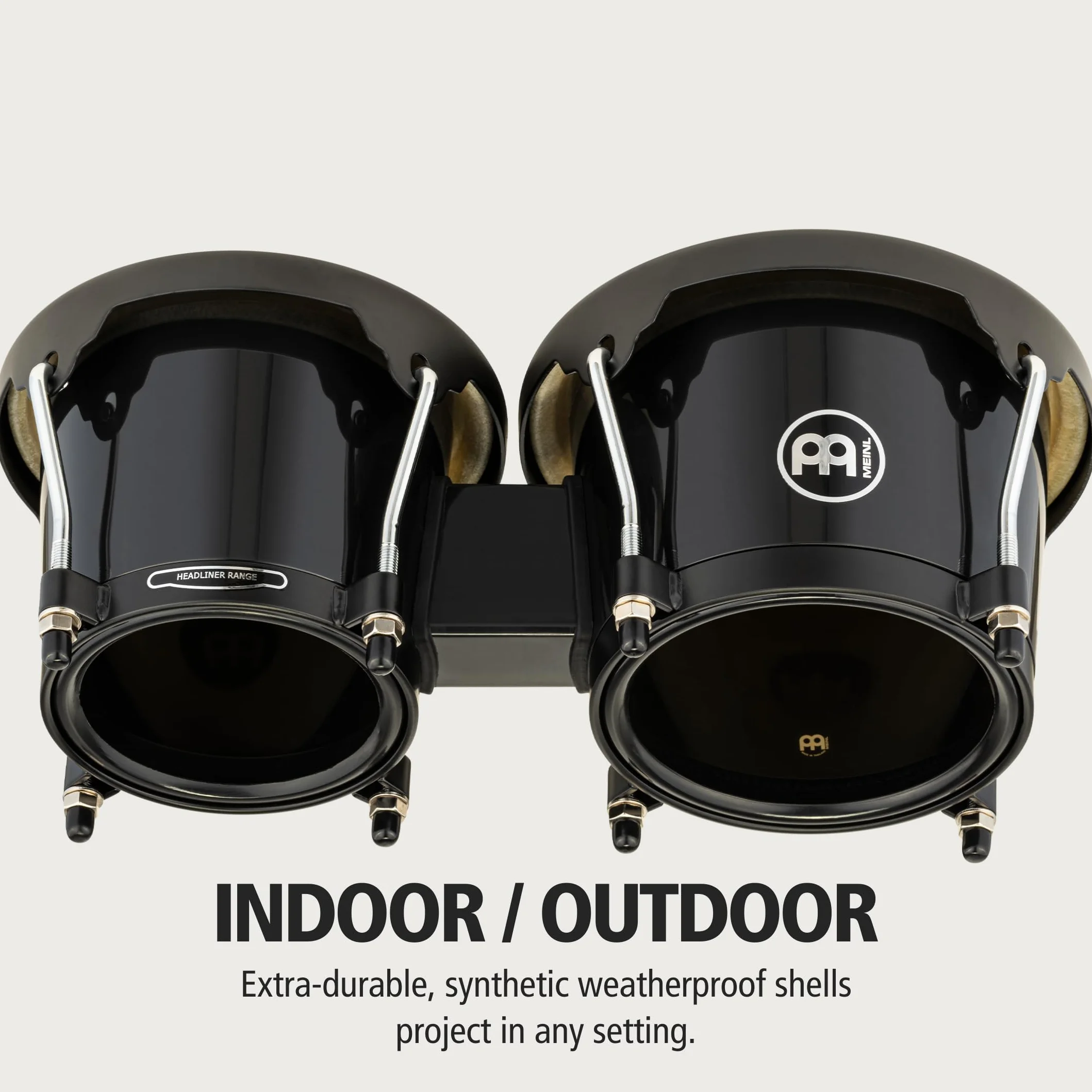 Meinl Headliner Bongos HB50BK, Black, Black HW