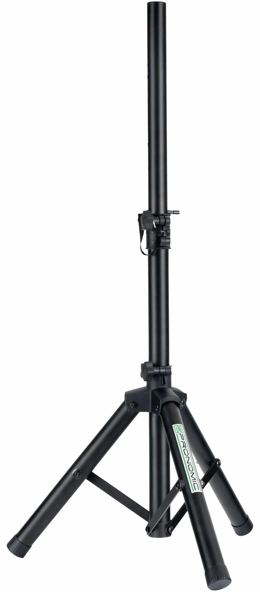 Pronomic SPS-5S Boxenstativ Stahl - Niedriges Boxenstativ aus Stahl - Ideal für Linienstrahler, Monitore und Akustik-Verstärker - 67 bis 120 cm hoch - nur 1,8 kg leicht - schwarz