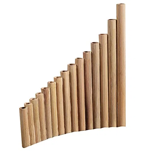 Panflöte, 15 Pfeifen, natürlicher Bambus, Blasinstrument, Panflöte, G-Taste, Panflöte, handgefertigt, Holzblasinstrument, Volksinstrumente