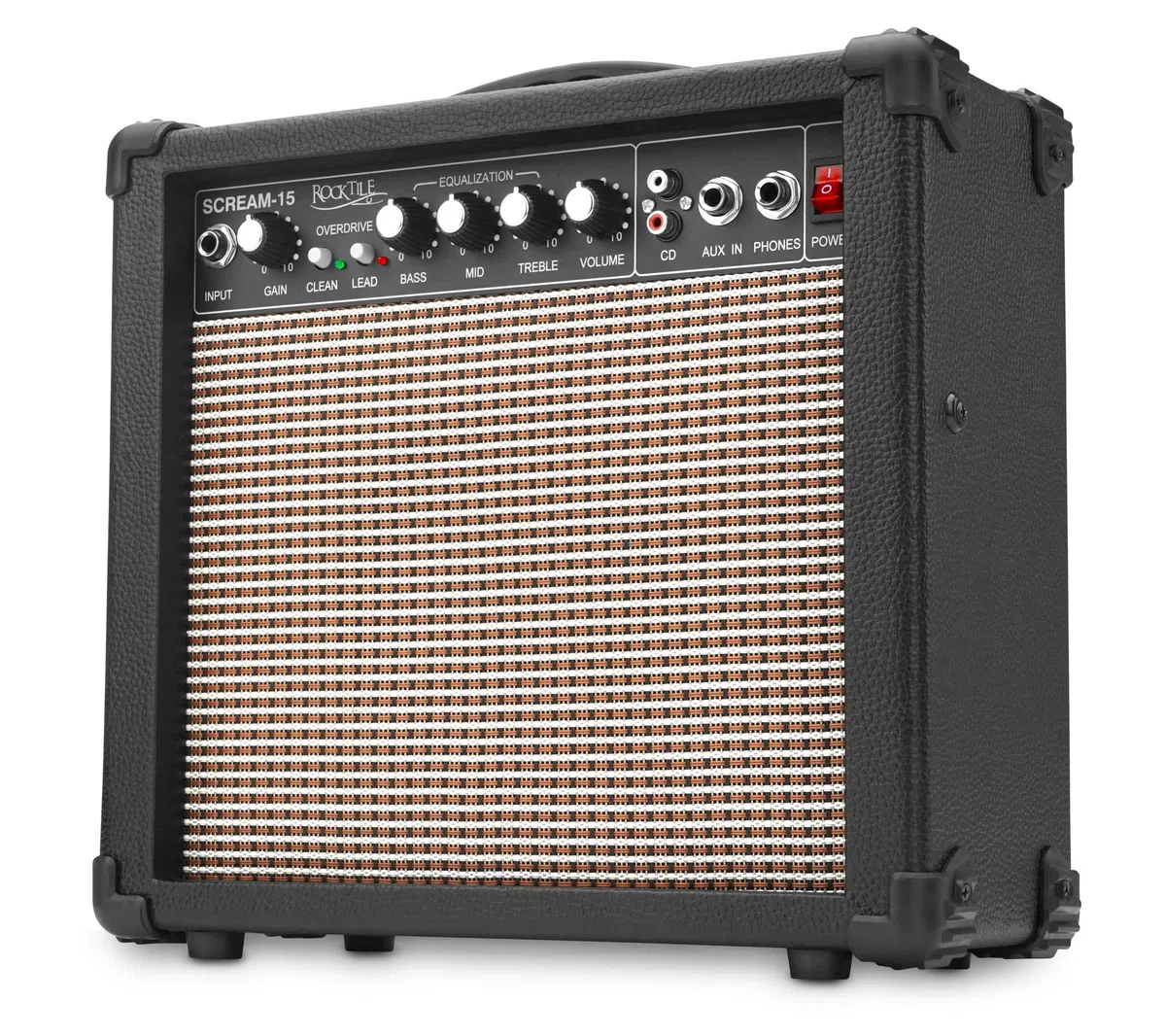 Rocktile Super Kit Komplettset E-Gitarre (Verstärker, Stimmgerät, Kapodaster, Gurt, Plektren, Tasche, Gitarrenständer und Schule inkl. CD/DVD) schwarz
