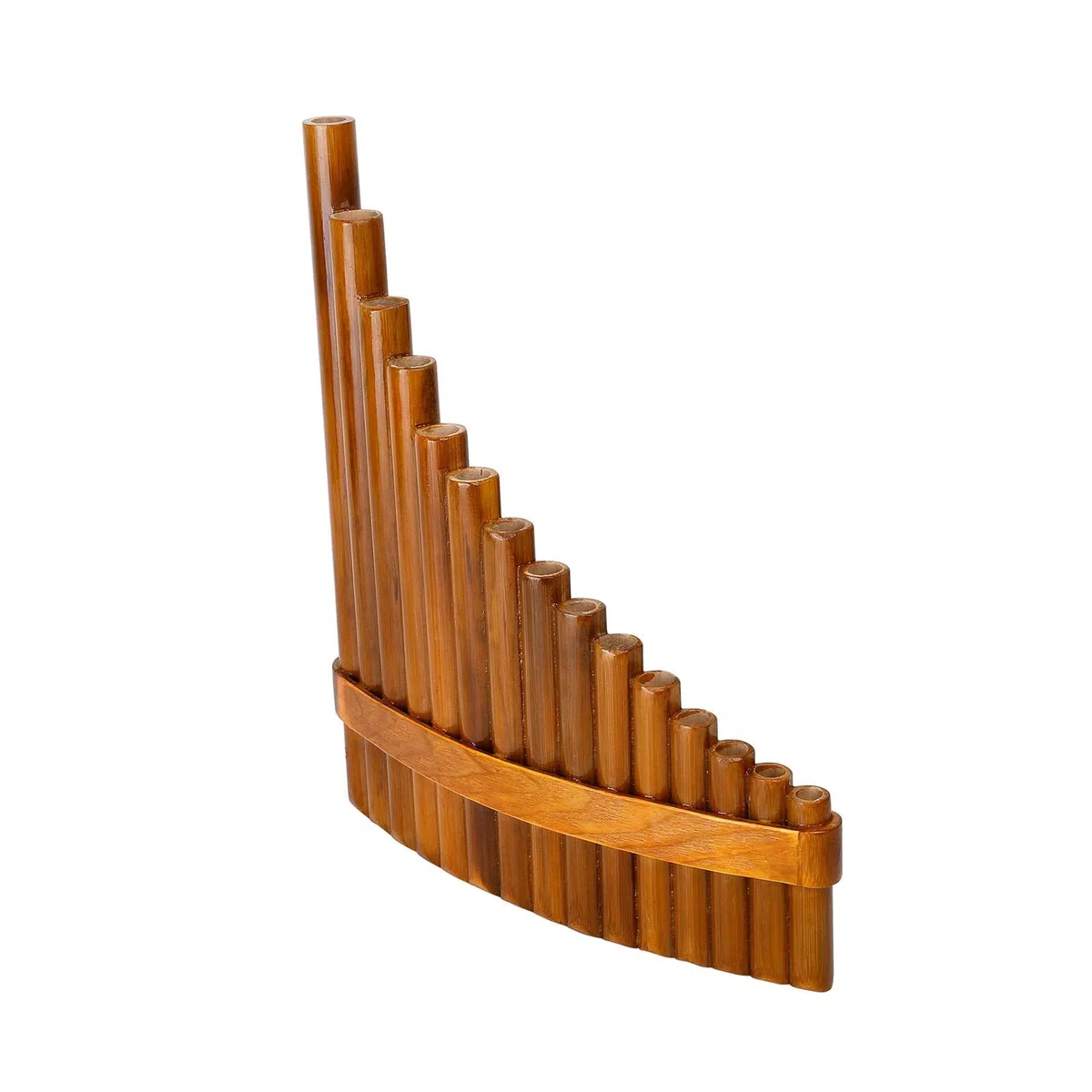 Panflöte, 15 Pfeifen, Panflöte, Tonart G für Anfänger, Panflöte, traditionelles chinesisches Musikinstrument, mit Reinigungsstab, Tuch und Tragetasche, linke und rechte Hand
