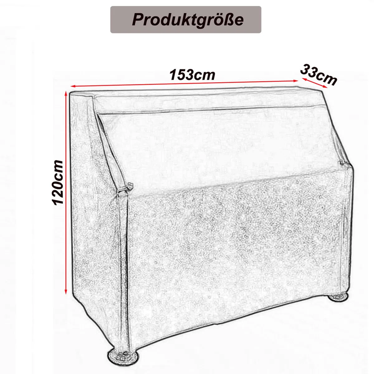 Cutfouwe Vertikales Klavier Abdeckung,Volle Leder Klavierabdeckung,Klavier Abdeckung Staubschutz,153x33x120cm