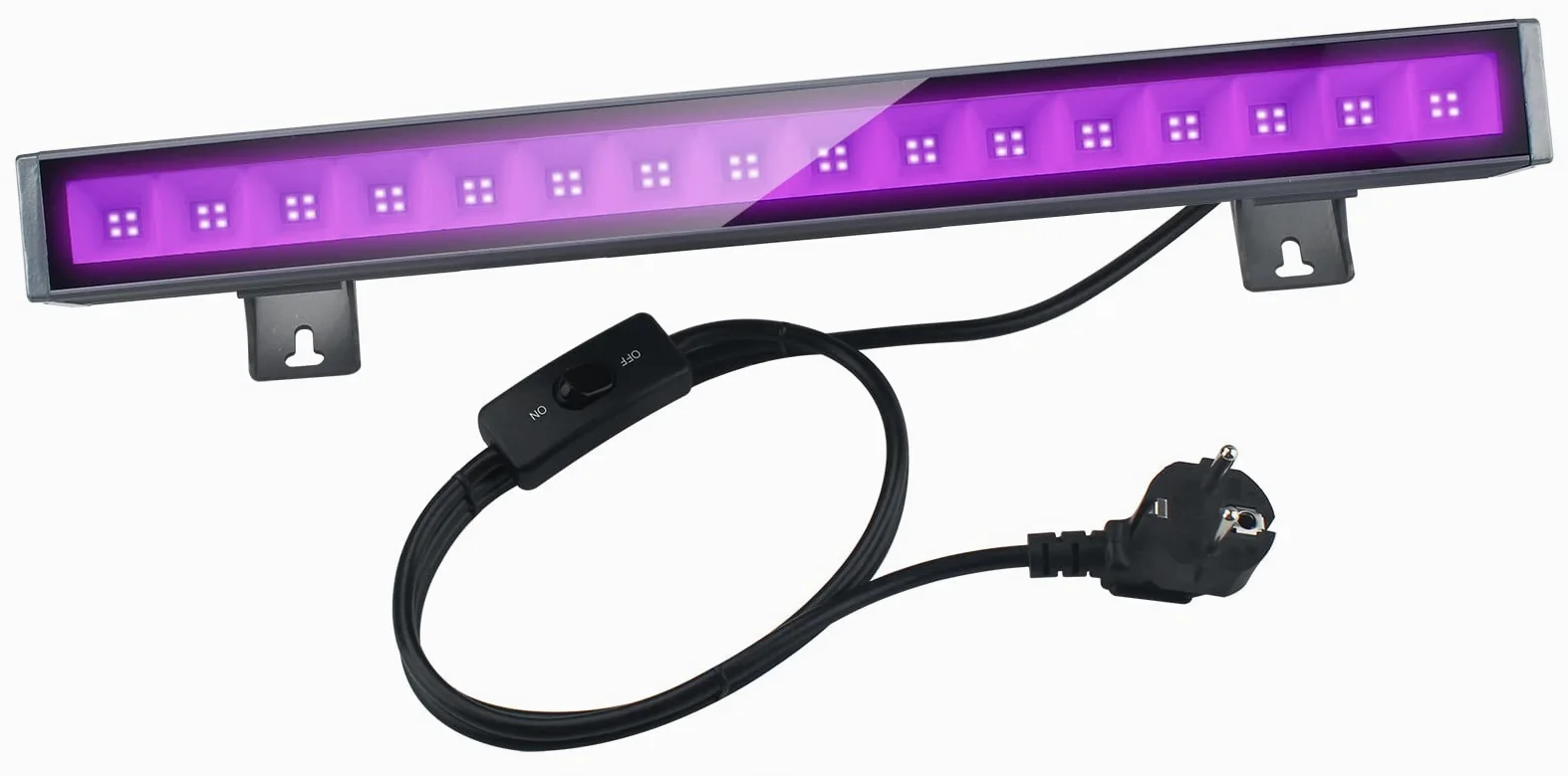 UV Schwarzlicht,OUSIDE 30W LED Schwarzlichtlampe Röhre mit Schalter,IP66 Wasserdicht 395-400nm UVA-Klasse UV Licht Strahler mit 64 LEDs für GLOW Party, Bühnenkoration, Disco,Club,Bar,Halloween