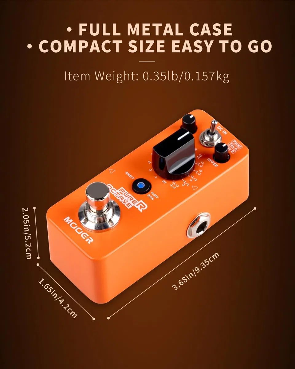 MOOER Micro Seires Overdrive, Boost, Delay, Noise Gate, Flanger (Purer Octave)