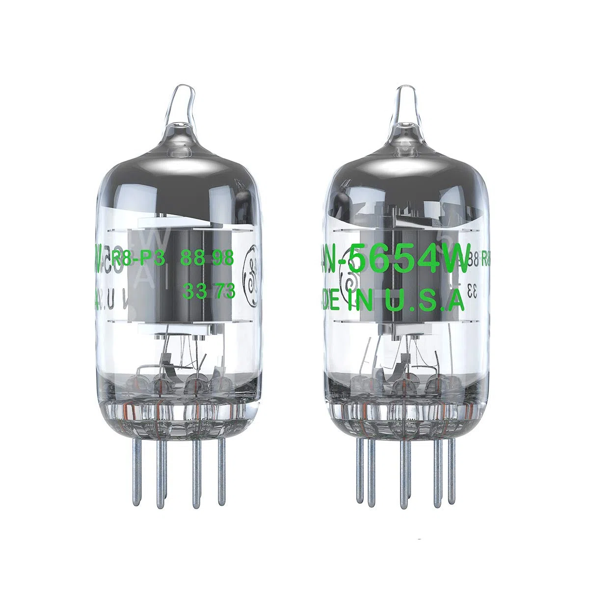 Fosi Audio 5654W Vakuumröhren 2 Stücke, 7-Pin Aufrüstung für 6AK5/6J1/6J1P/EF95 Kupplungsröhren, geeignet HiFi Verstärker