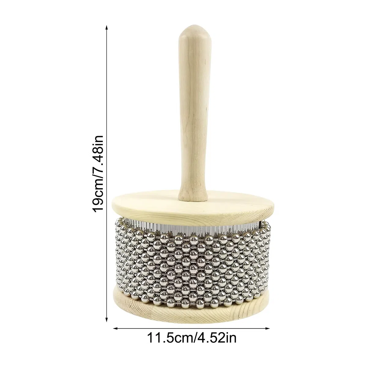 Holzinstrument – Holzgriff Percussion Shaker, Percussion Instrumente Shaker | Perlenzylinderinstrument, gute Materialien Holzinstrument für Musikliebhaber