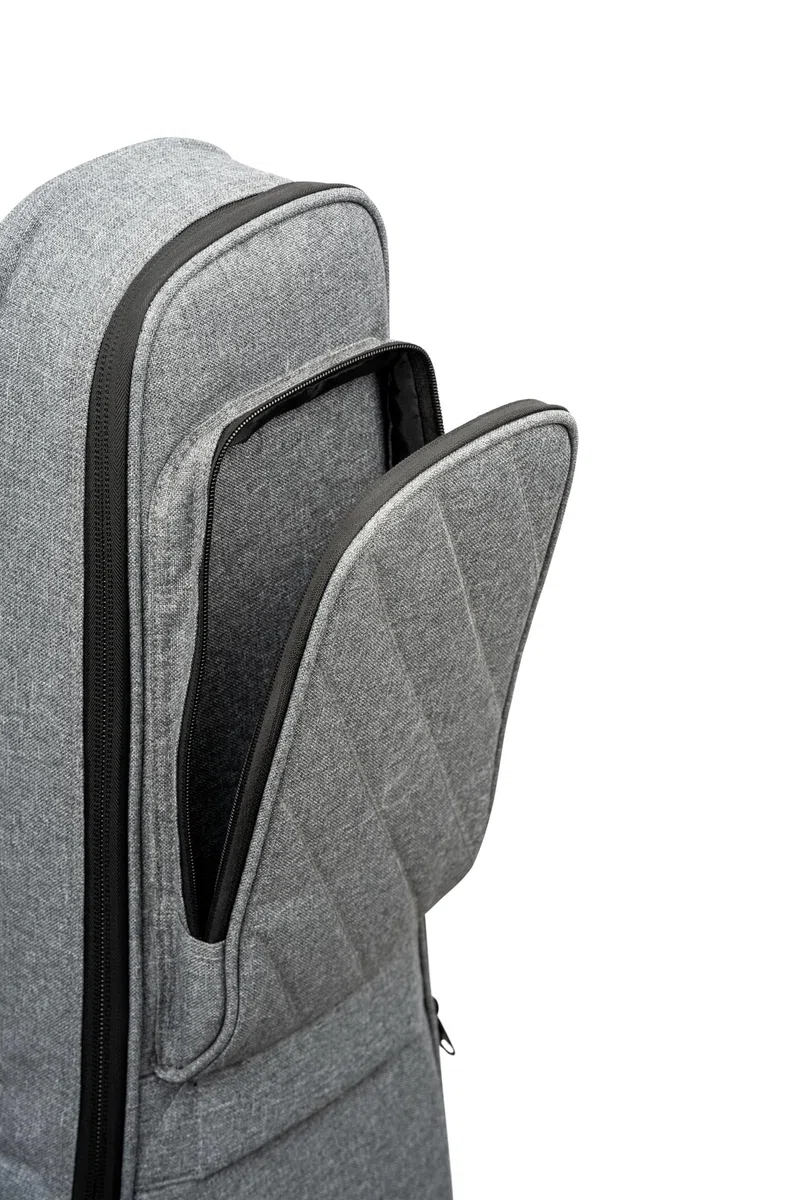 Ortega Guitars Deluxe Guitar Gigbag - E-Gitarren Tasche - Höhe 102 cm - Breite 35 cm - Baumwolle, Grau (OGBEG-DLX-GY)