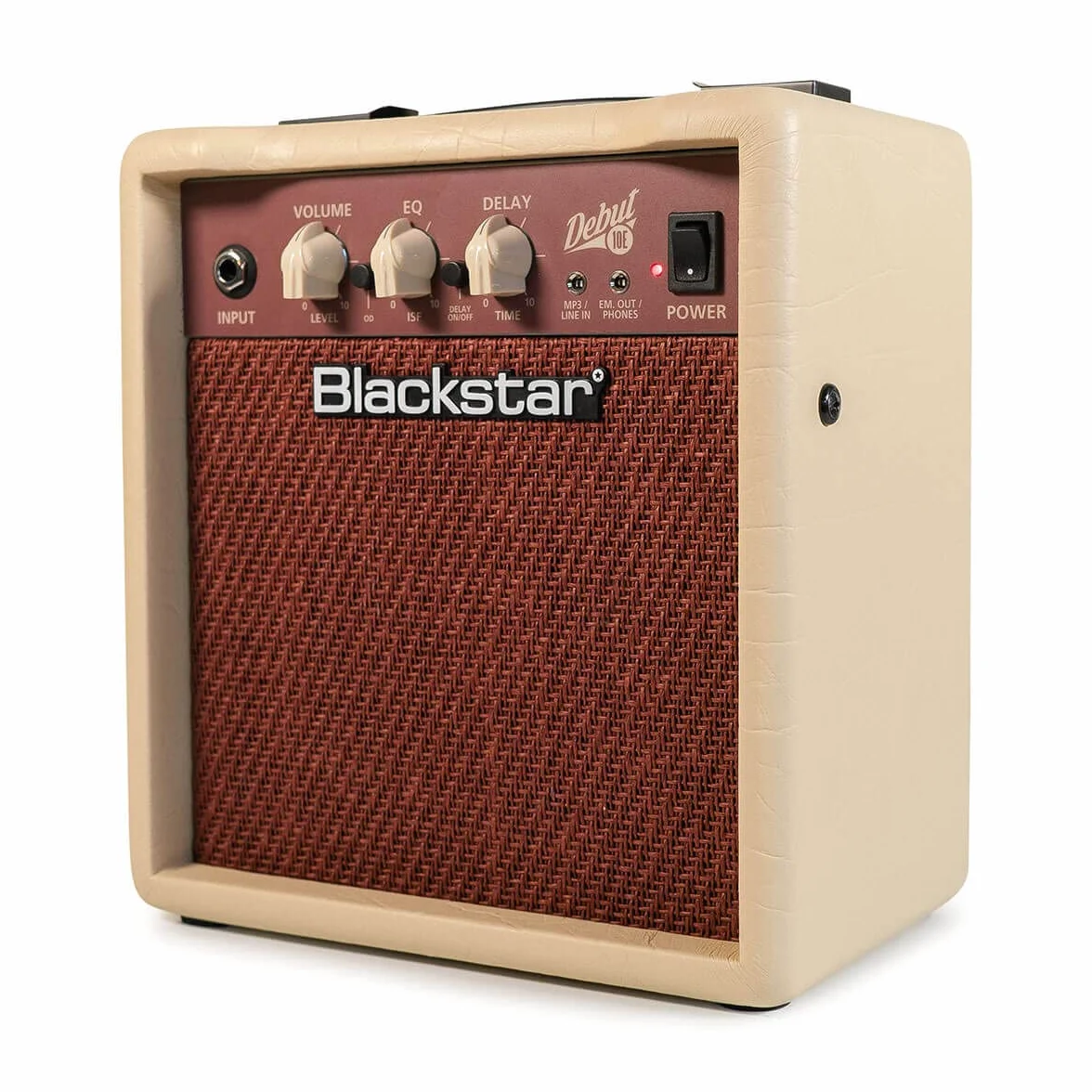 Blackstar Debut 10E Gitarrenverstärker Combo, 10 Watt Übungsverstärker für E-Gitarre mit Delay Effekt, ISF Klangregelung, Kopfhörerausgang & MP3/Line-In, Analog Guitar Amp