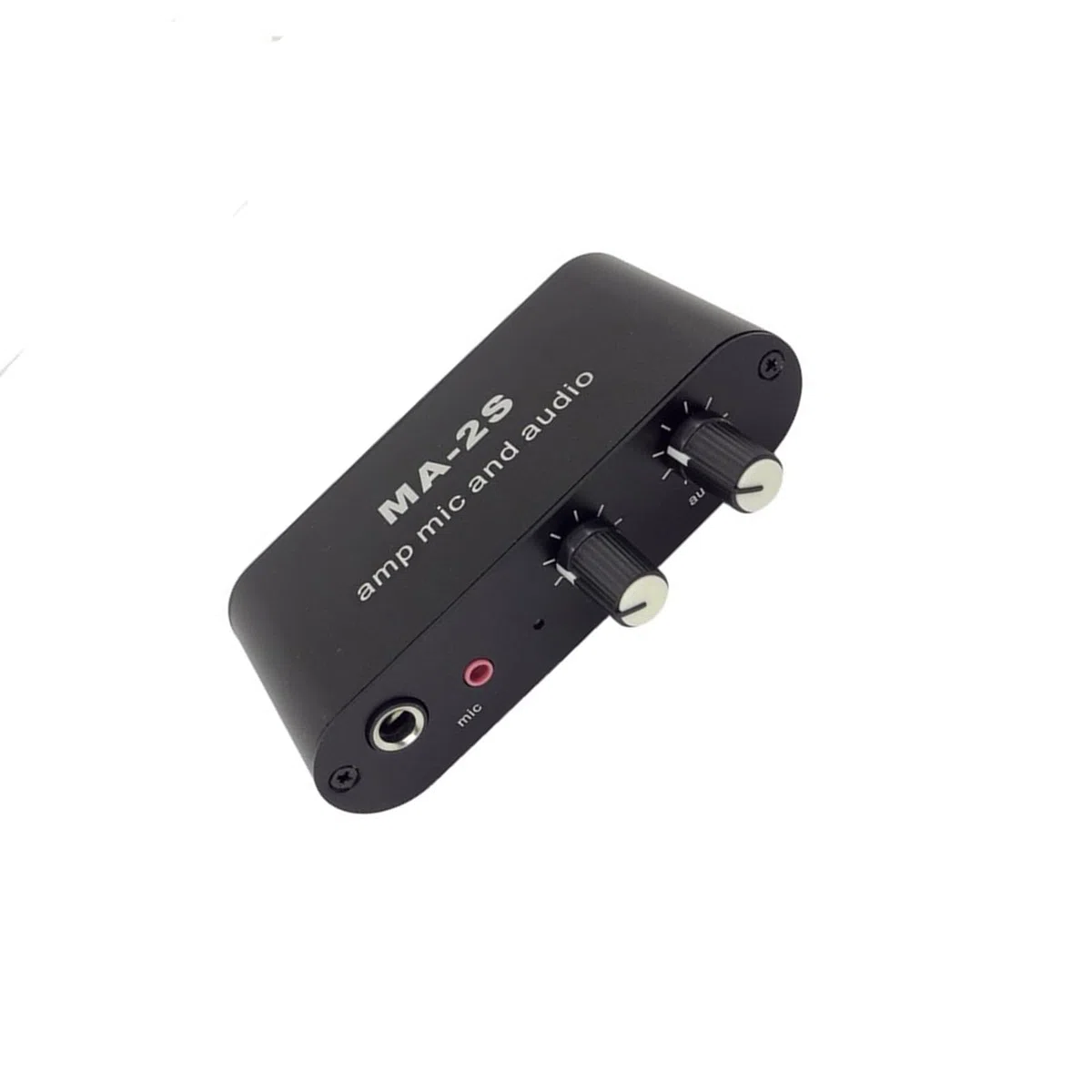 Hochgewinnter 75 Fach Dynamisches Mikrofonverstärker Kleines Design MA2S Preamp Unterstützt 6 5 Mm 3 5 Mm Eingangskompatibilität