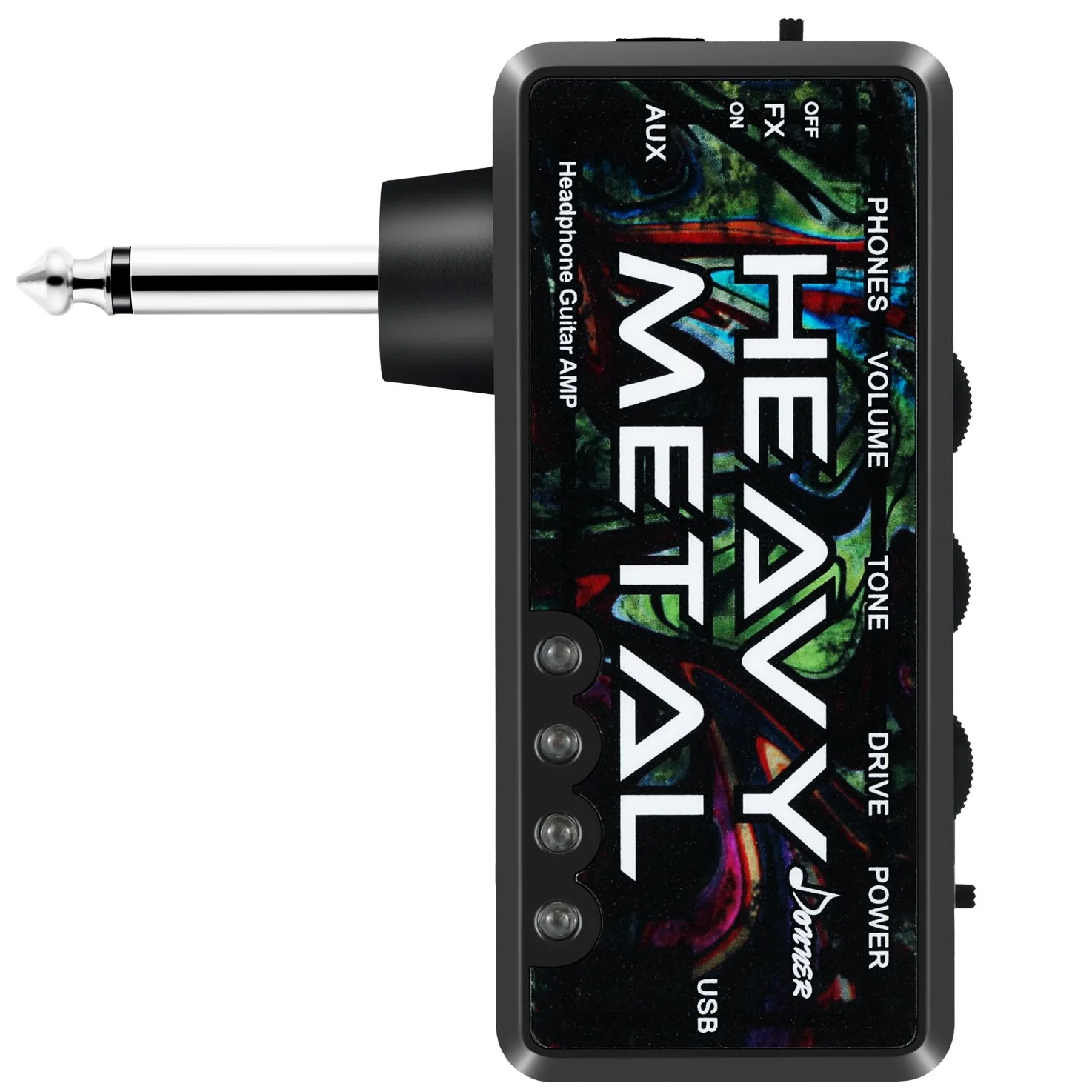 Donner Gitarren-Kopfhörer-Verstärker Heavy Metal USB Wiederaufladbarer Mini-Taschen-Kopfhörer-Verstärker für E-Gitarre