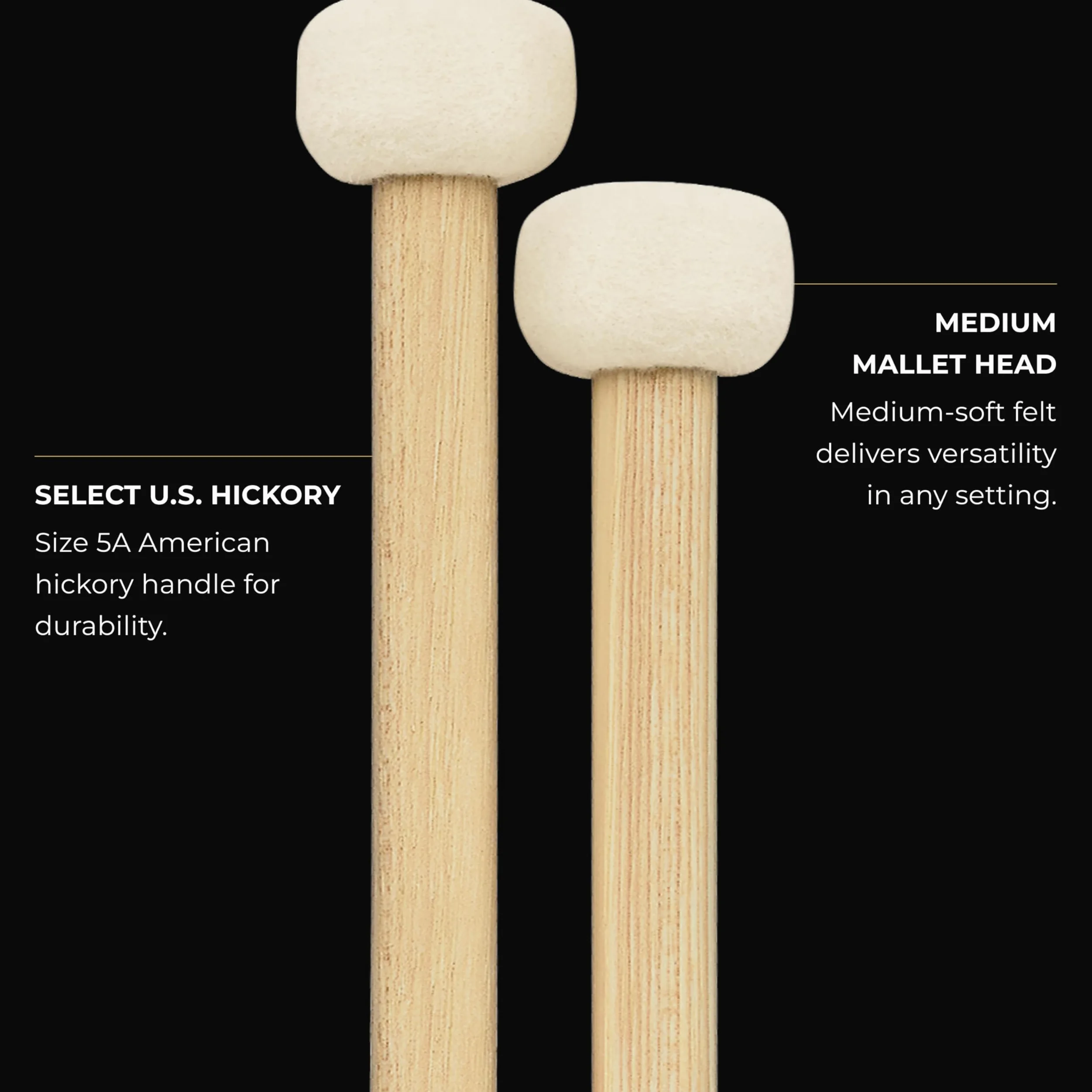Meinl Medium Drumset Mallet - Concert Percussion Schlägel