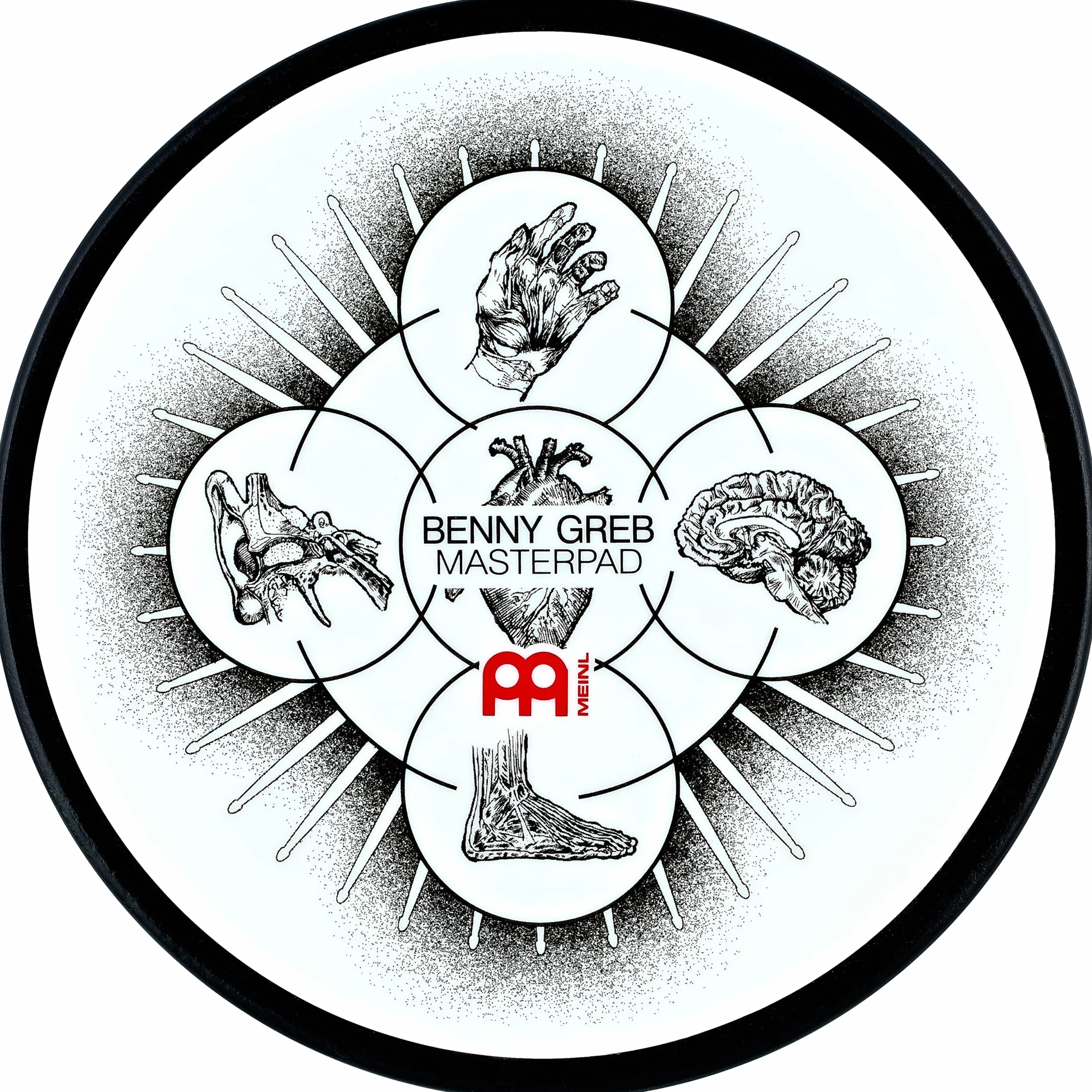 Meinl MPP-6-BG Practice Pad 6" Benny Greb