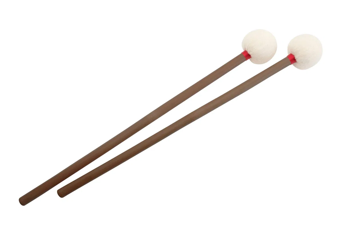 XDrum TB48 Paukenschlägel Paar (Bambusstiel, 48 mm Filzkopf, Länge: 39,5 cm)