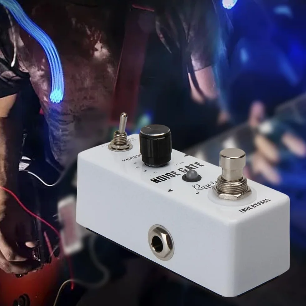 Noise Gate Pedal LEF-319, Noise Killer Gitarrenpedal Noise Suppressor Effect 2 Modi für E-Gitarre und Bass True Bypass