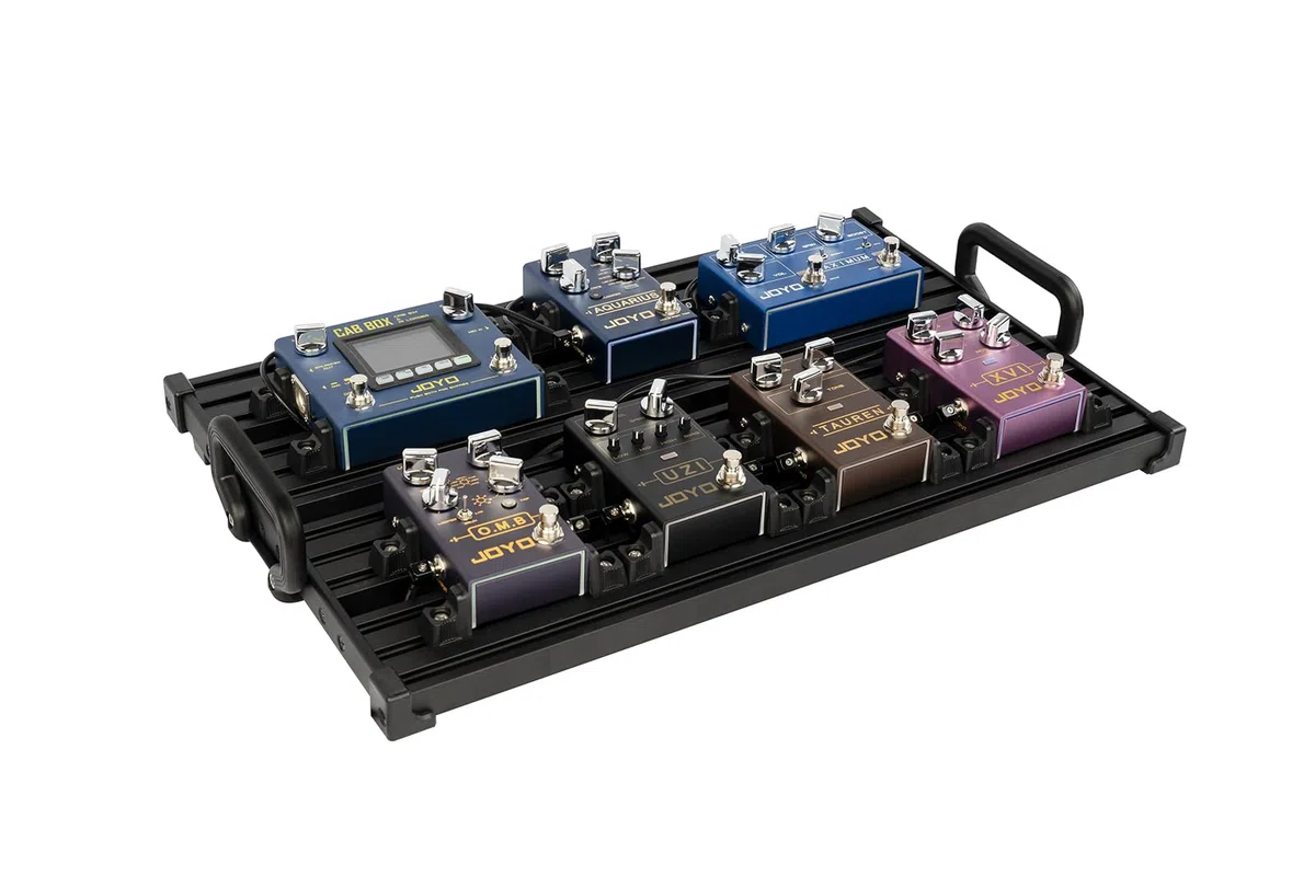 GUITTO GPB Pedalboard-Zubehör, sicheres Clip-on-Design, kein Kleber erforderlich für Effektpedale (Fixture Blocks), 8 Stück, BBL-08