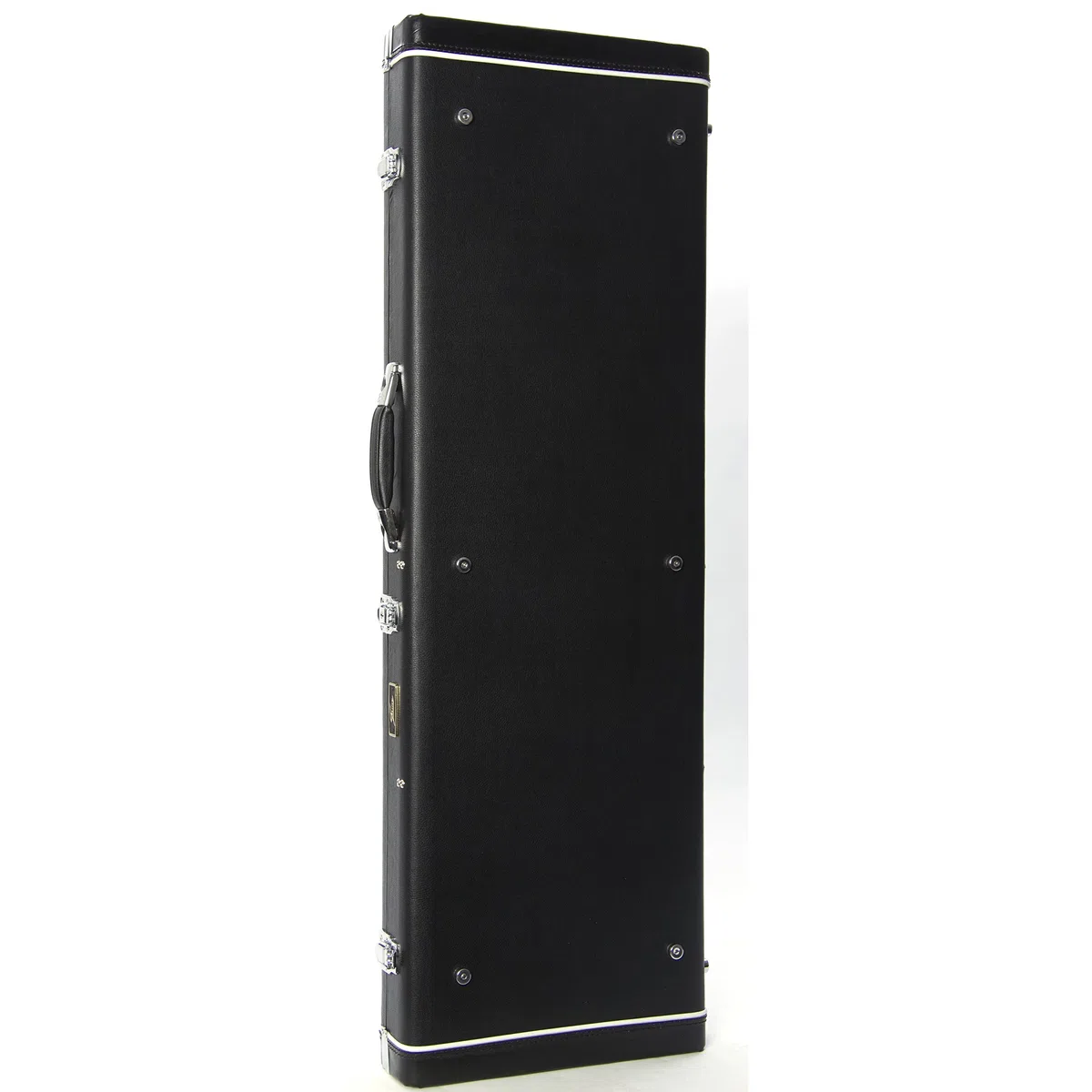 Fame EB-1 Electric Bass Case, Schwarz, Wetterfest, E-Bass Koffer mit Polsterung, Zubehörfach, Passend für J-, P-, MM-Style Bässe, Robuste Metallschnallen, Ideal für den Einsatz on the Road