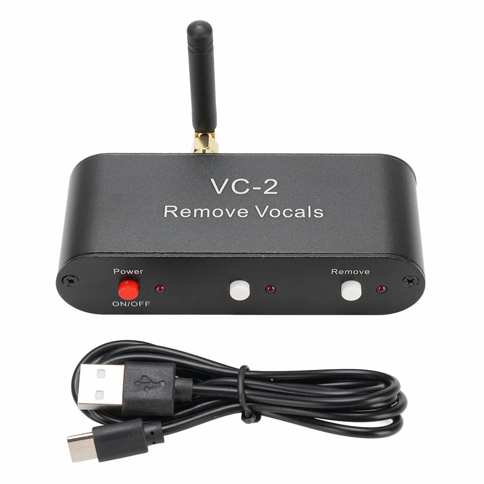 VC2 Karaoke Vocal -Entferner, Echtzeit -Voice -Canceller mit 5,0 und 3,5 Mm Aux -Eingang für Lautsprecher und Karaoke -Maschinen
