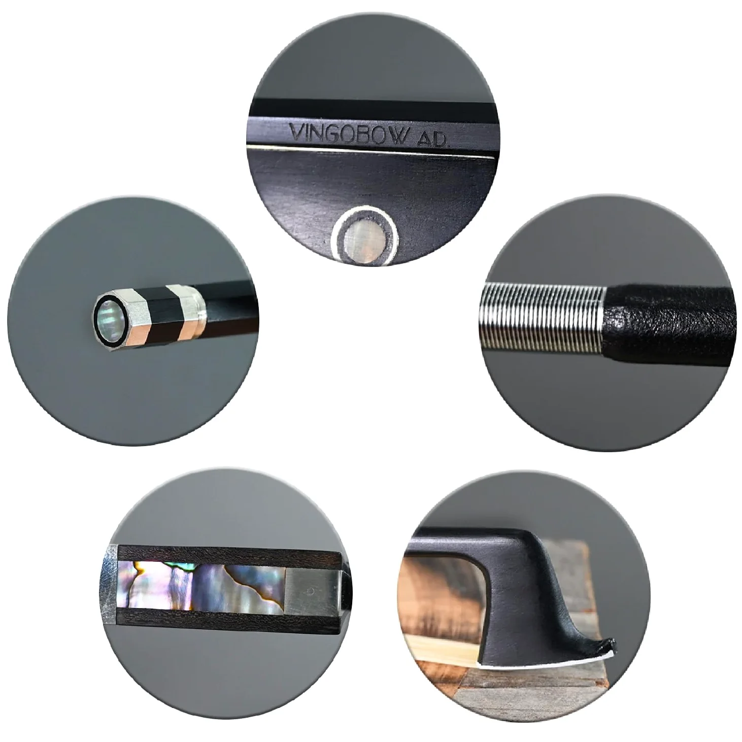Geigenbogen Violine Geigen bogen Aus Carbonfaser Carbon Bow guteAnsprache Ebenholzfrosch 4/4