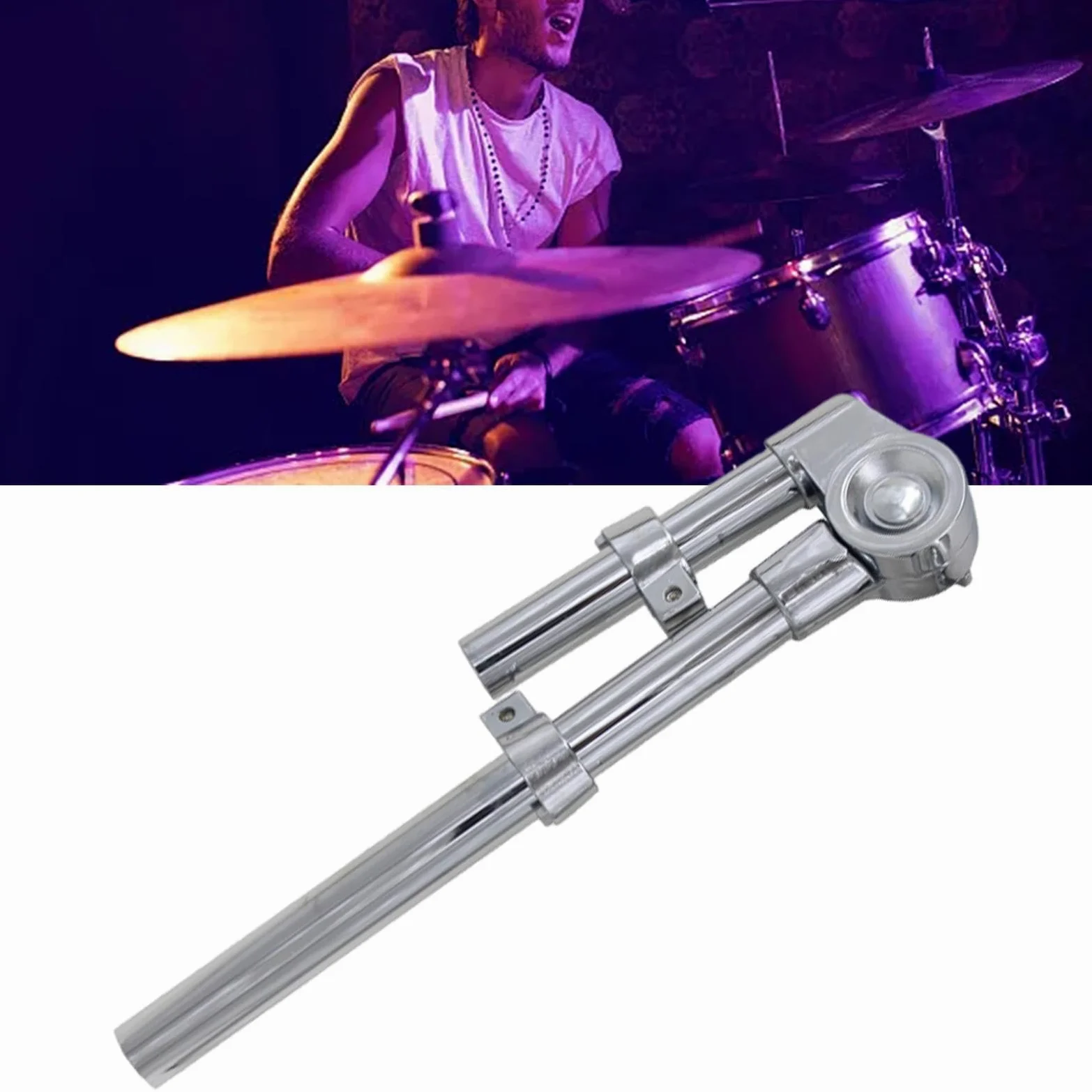 Trommelhalter-Displayhalterung, faltbarer Tom-Halter, Tom-Drum-Montageständer für Tom-Drum