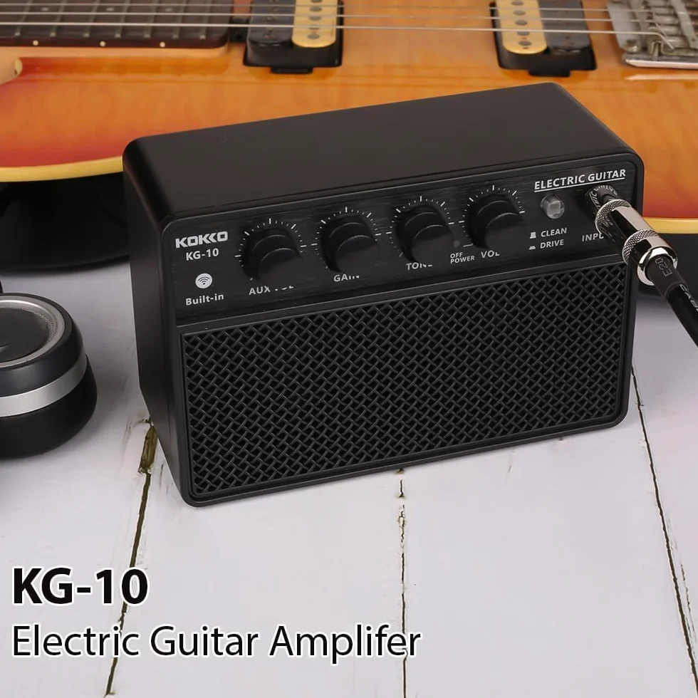 KOKKO KG10 Gitarren Effektpedal – Kompaktes Pedal für E-Gitarre, True Bypass, Robustes Metallgehäuse, Einfache Bedienung für Anfänger & Bühne