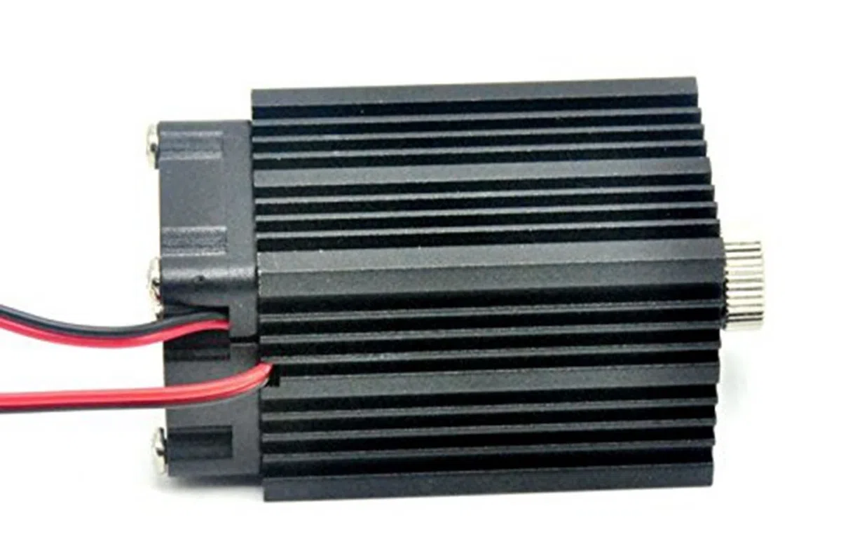12V Industrie/Labor Laser 450nm 1000mW 1W blaues Diodenlaser-Punkt-Modul mit TTL & Adapter & Langzeitarbeit