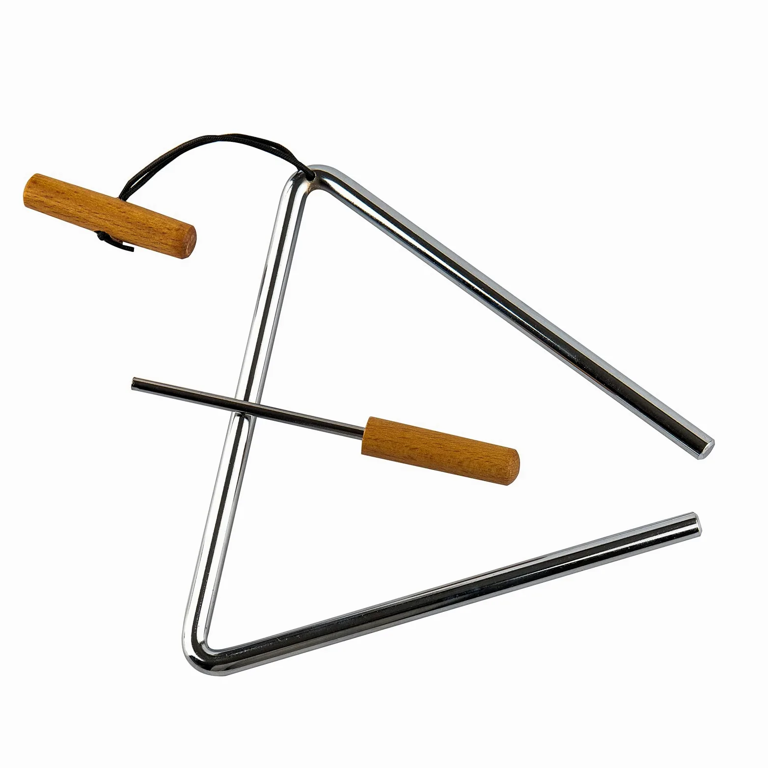 Dreieckige Handpercussion mit Schläger, Rhythmus-Stahldreiecke, Musikinstrument (20,3 cm)