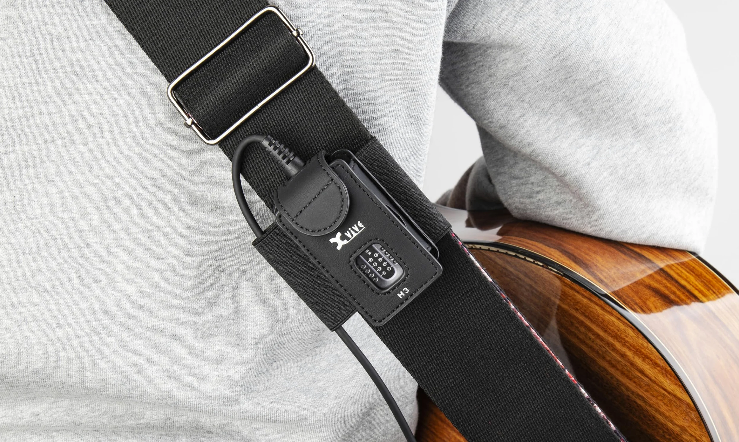 XVive H3 Transmitter Holder for A58 or P58 Guitar Wireless Systems