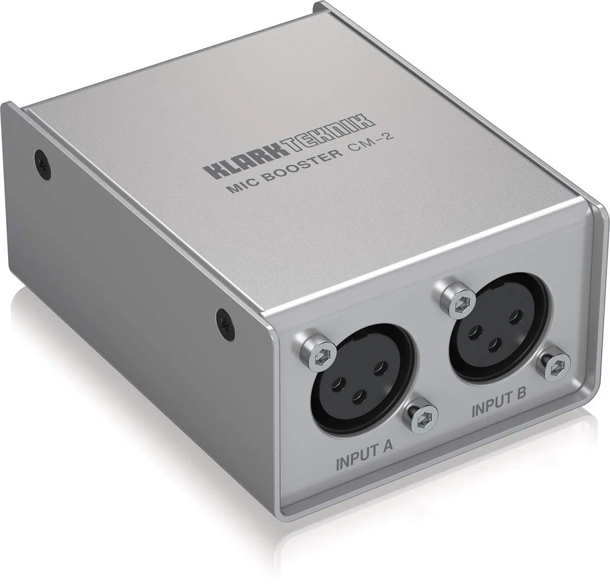 Klark Teknik MIC BOOSTER CM-2 Dynamischer 2-Kanal-Mikrofonverstärker mit hochwertigen Vorverstärkern