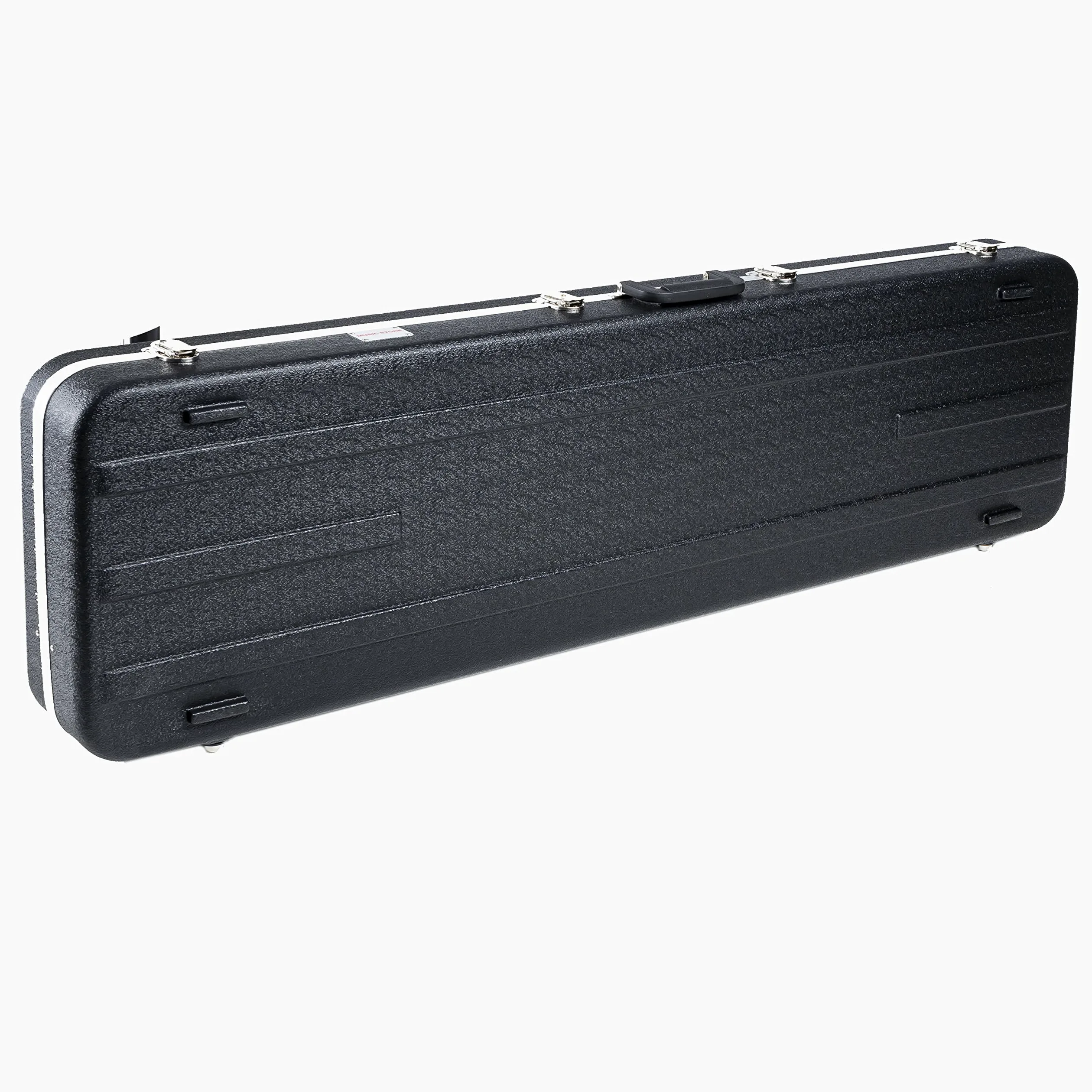 Fame Deluxe Electric Bass ABS Case, Robuster E-Bass Koffer, Plüsch-Polsterung, mit Zubehörfächern