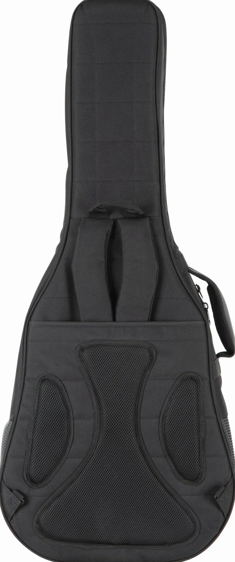 Shaman WGBT-4122BK Westerngitarre Tasche - Dick gepolsterter Gigbag für Akustikgitarren - Verstellbare Halsstütze - Gepolsterte Außentasche mit extra Tablet-Fach - Mit Rucksackgarnitur - Schwarz