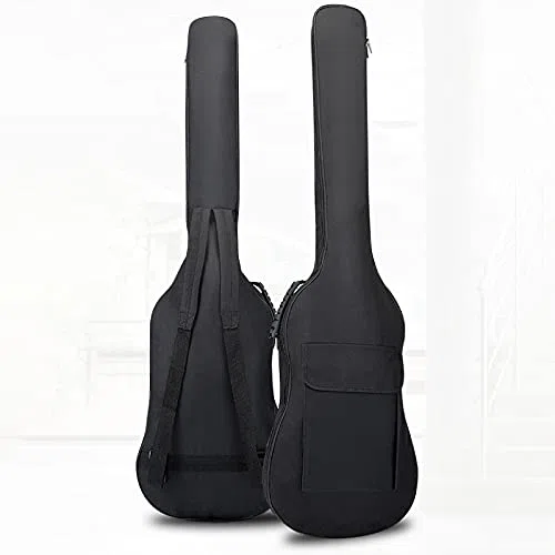 Elektrische Tasche für Bassgitarre, gepolsterte Transporttasche, weiche Tasche, 5 mm Polsterung, leicht und wasserdicht, Schwarz