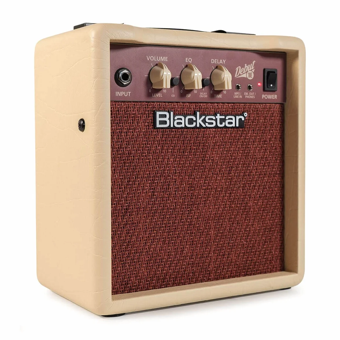 Blackstar Debut 10E Gitarrenverstärker Combo, 10 Watt Übungsverstärker für E-Gitarre mit Delay Effekt, ISF Klangregelung, Kopfhörerausgang & MP3/Line-In, Analog Guitar Amp