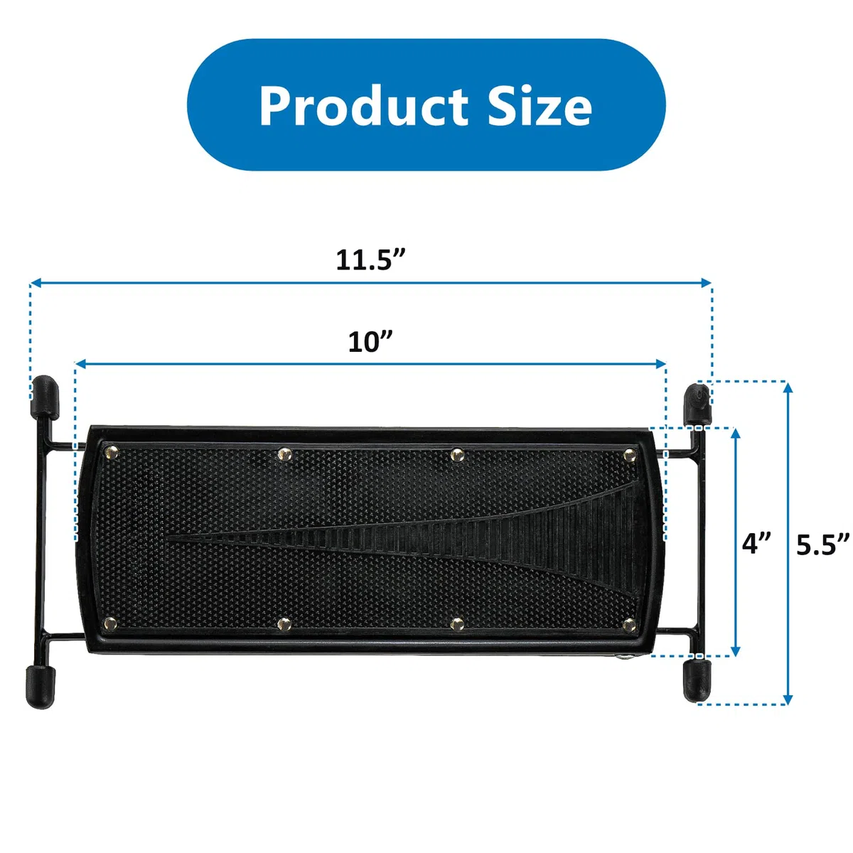 Elsjoy 3 Pack Gitarre Fußbank, 7 Positionen klappbare Gitarre Fußstütze mit einstellbarer Höhe, Metall, Gitarre Fußpedal Stand für Gitarrist