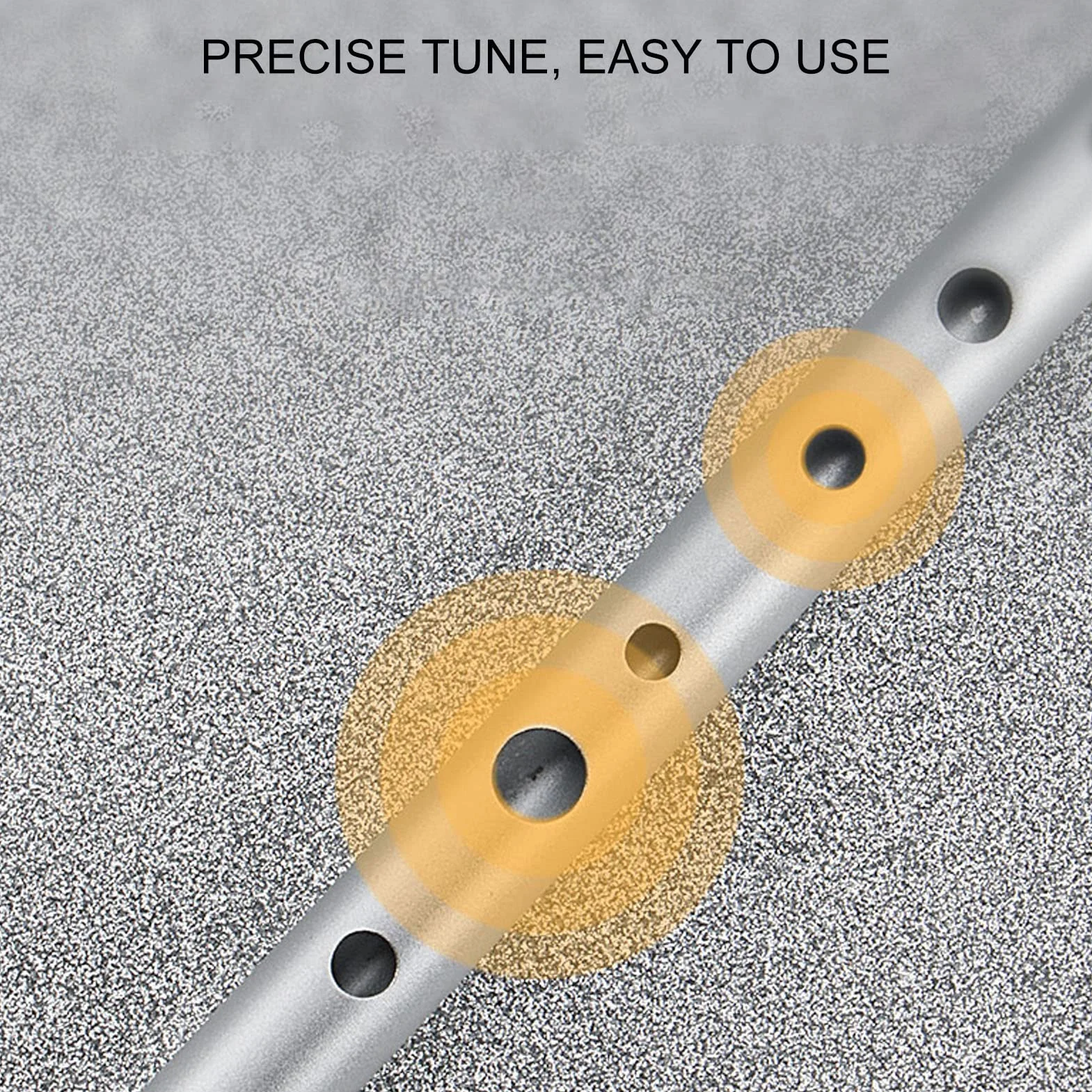 Irische Flöte - 6 Löcher D-Klappe, Kein Luftaustritt, Genaues Stimmen, Whistle-Flöte, Nahtlose Konstruktion aus Aluminiumlegierung, Elegantes Aussehen