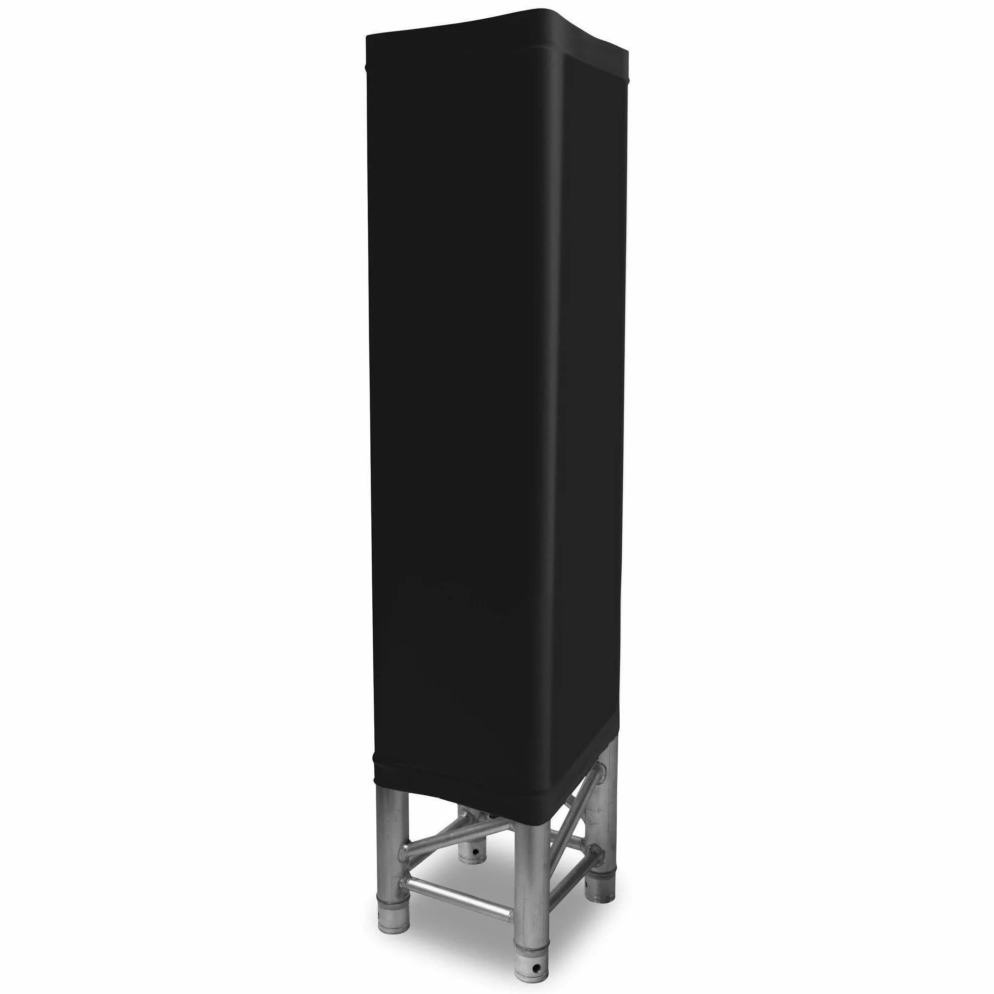 BeamZ LTS10B - Traversenhusse, Verkleidung für Traversen in schwarz, Husse für 1 Meter Traversen 30x30cm, Abdeckung, Trusscover, Traversenabdeckung, Verkleidung, Stretch Cover
