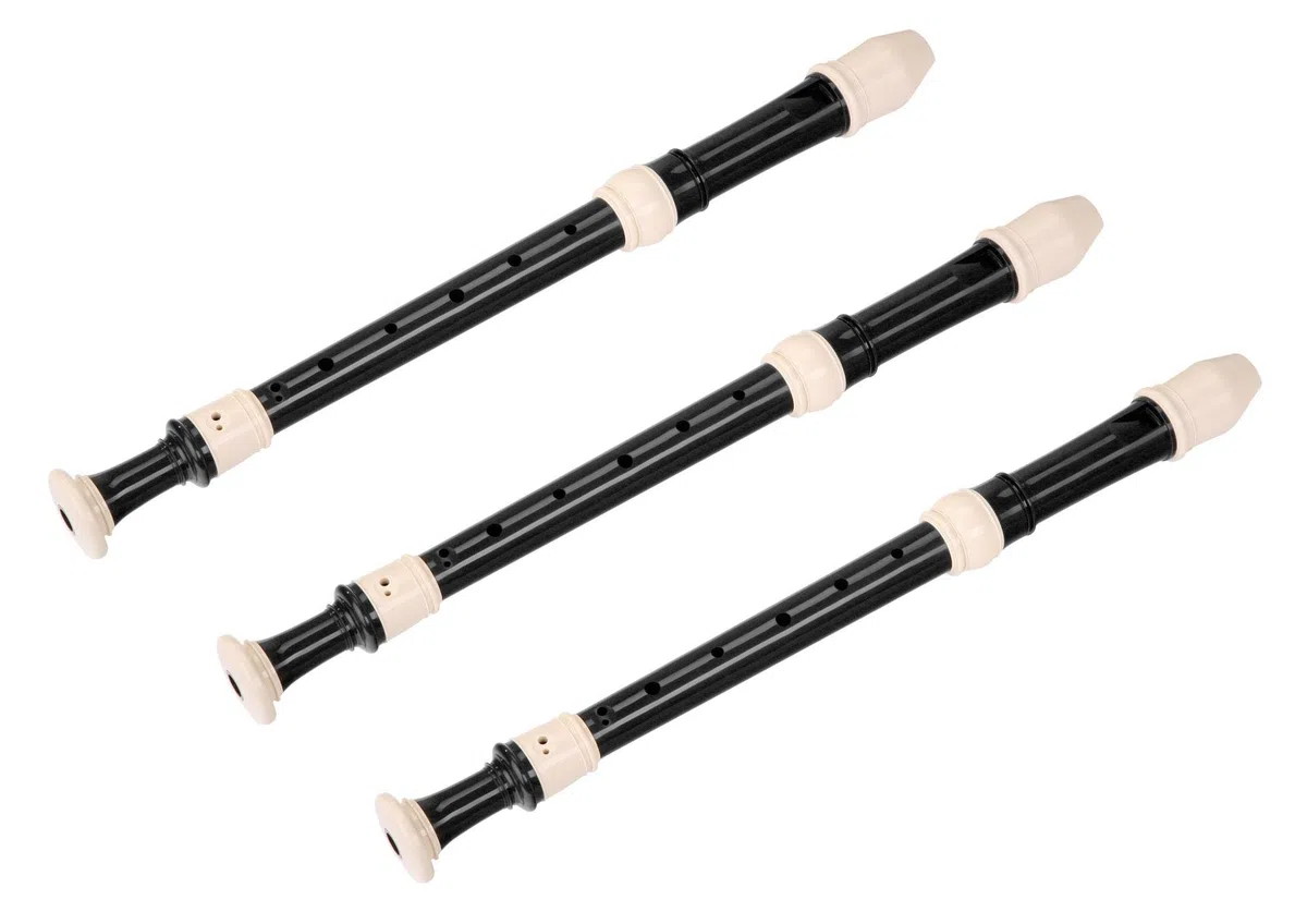 3 x Classic Cantabile F-Altflöte Barock F200B Kunststoff Set