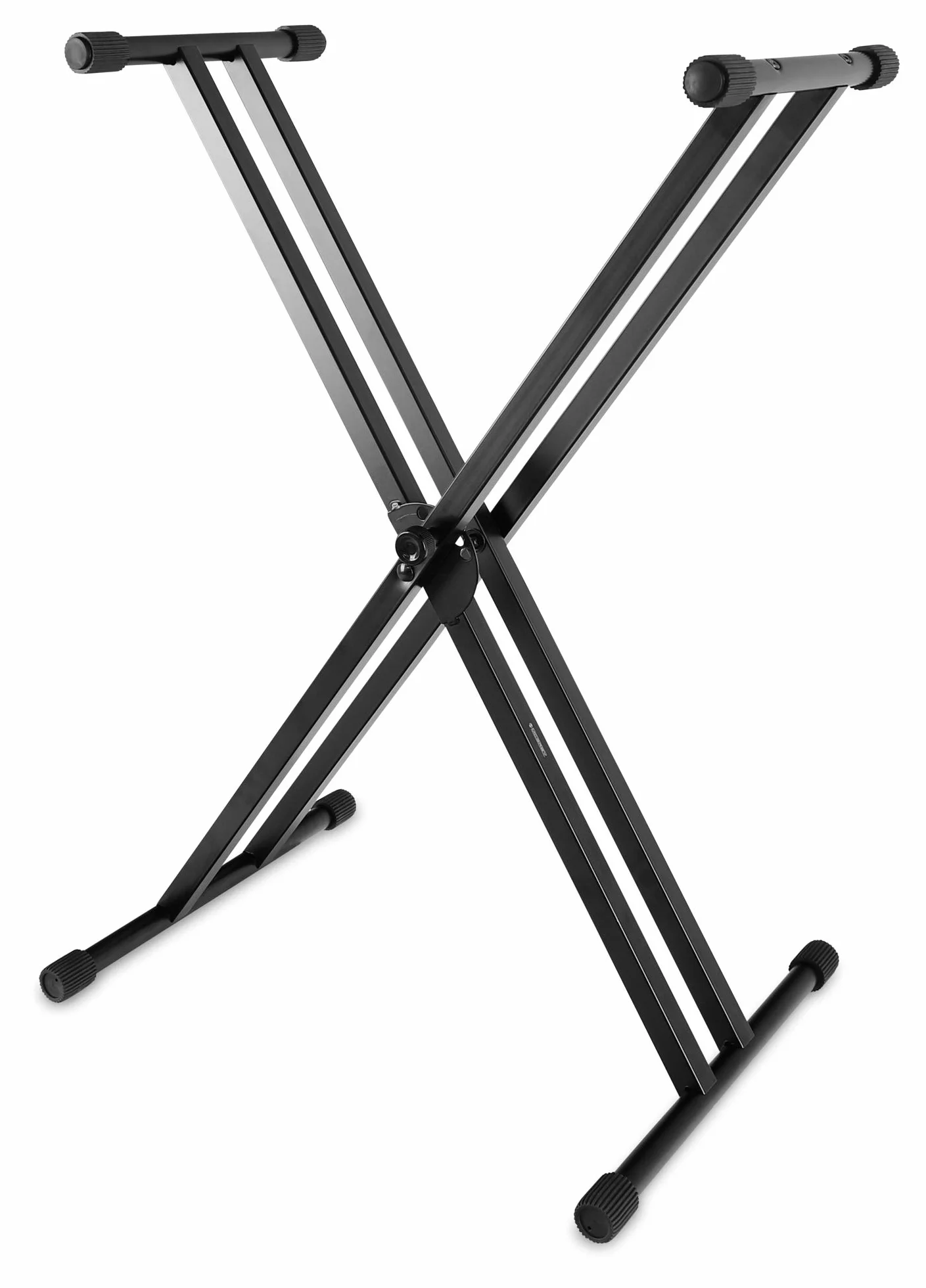 McGrey KS-200 X-Keyboardständer doppelstrebig (höhenverstellbar in 5-Stufen, klappbar, stabil) schwarz