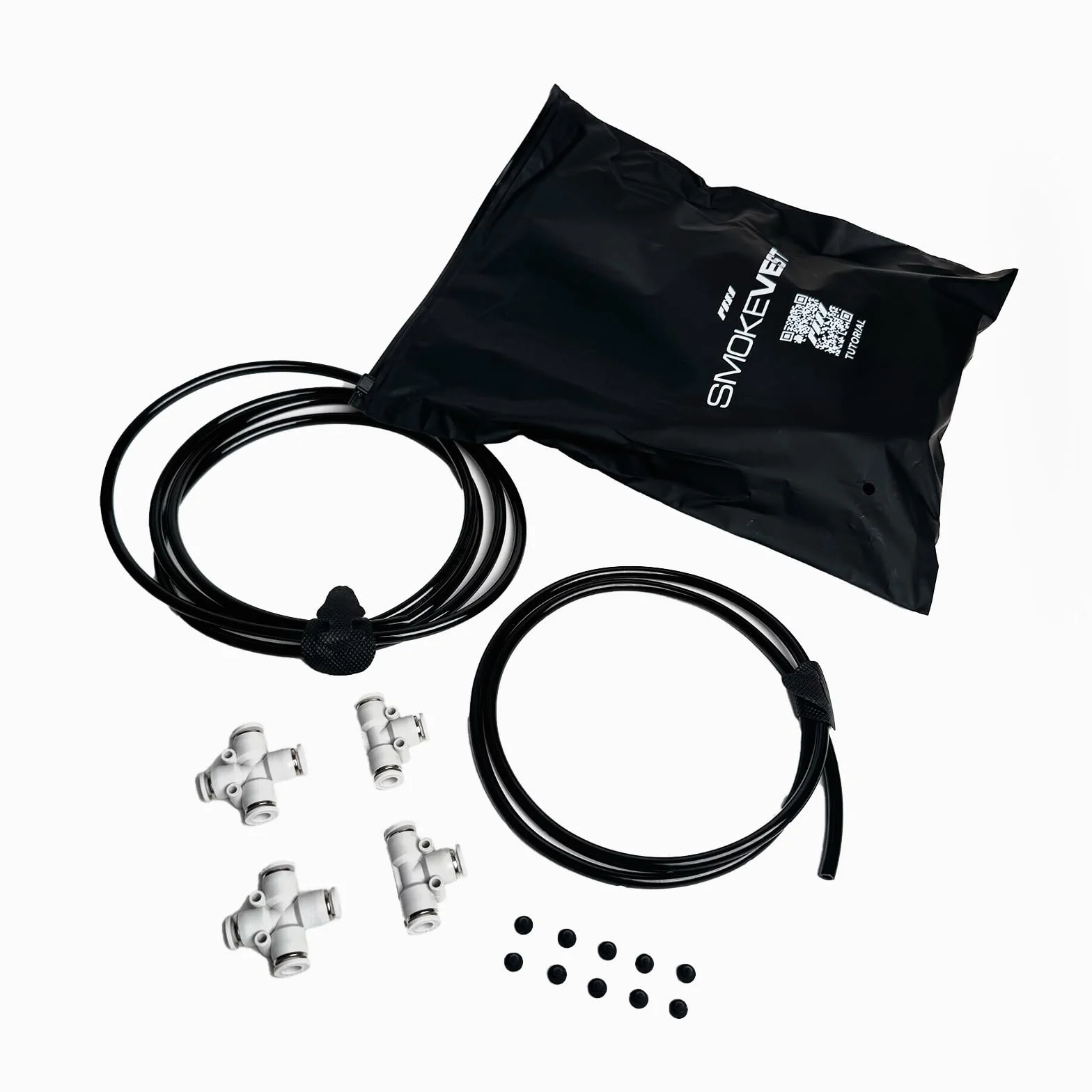 PMI Smoke Vest für SmokeNINJA Pro – Tragbares Nebelgeschirr mit Schläuchen, spritzwassergeschützt, hitzebeständig, für Cosplay, FX, Halloween, kompatibel mit SmokeGENIE