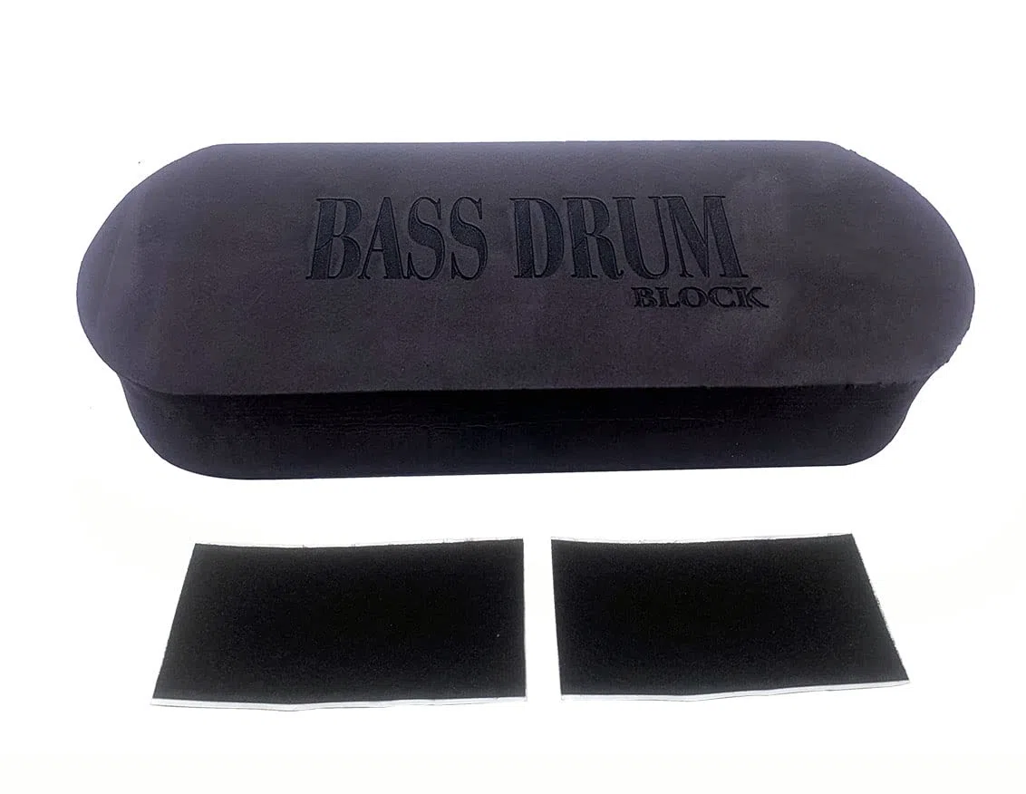 Jiayouy Bass Drum Anker System Kick Drum Stopper Dämpfer Percssion Zubehör Verhindert das Verrutschen von Trommel Set Schwarz
