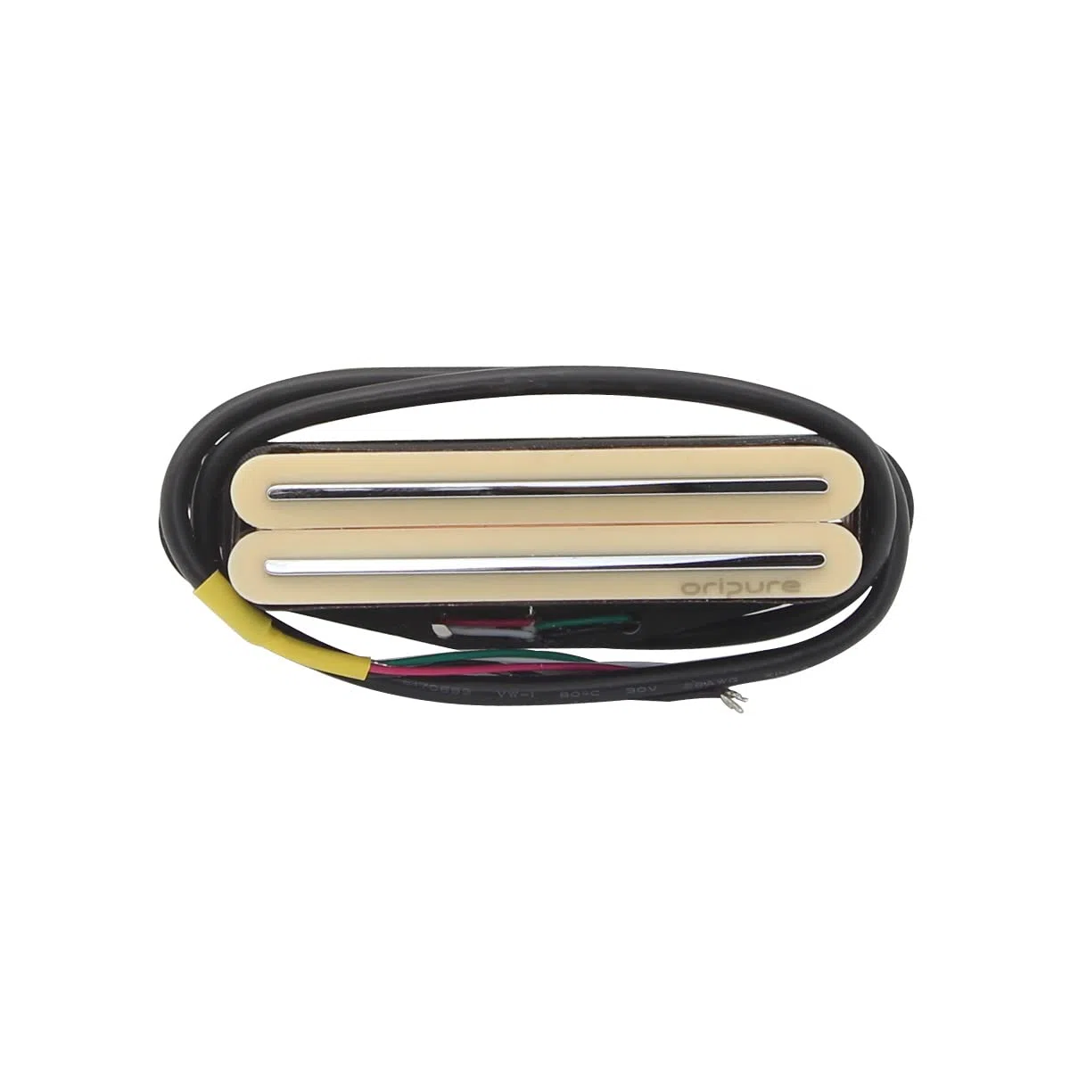 Oripure AlNiCo 5 Hot Wound Dual Blade Rail Pickups Single Coil Sized Humbucker 16K Gitarrensteg Pickup für FD ST/SQ E-Gitarren Style, Creme