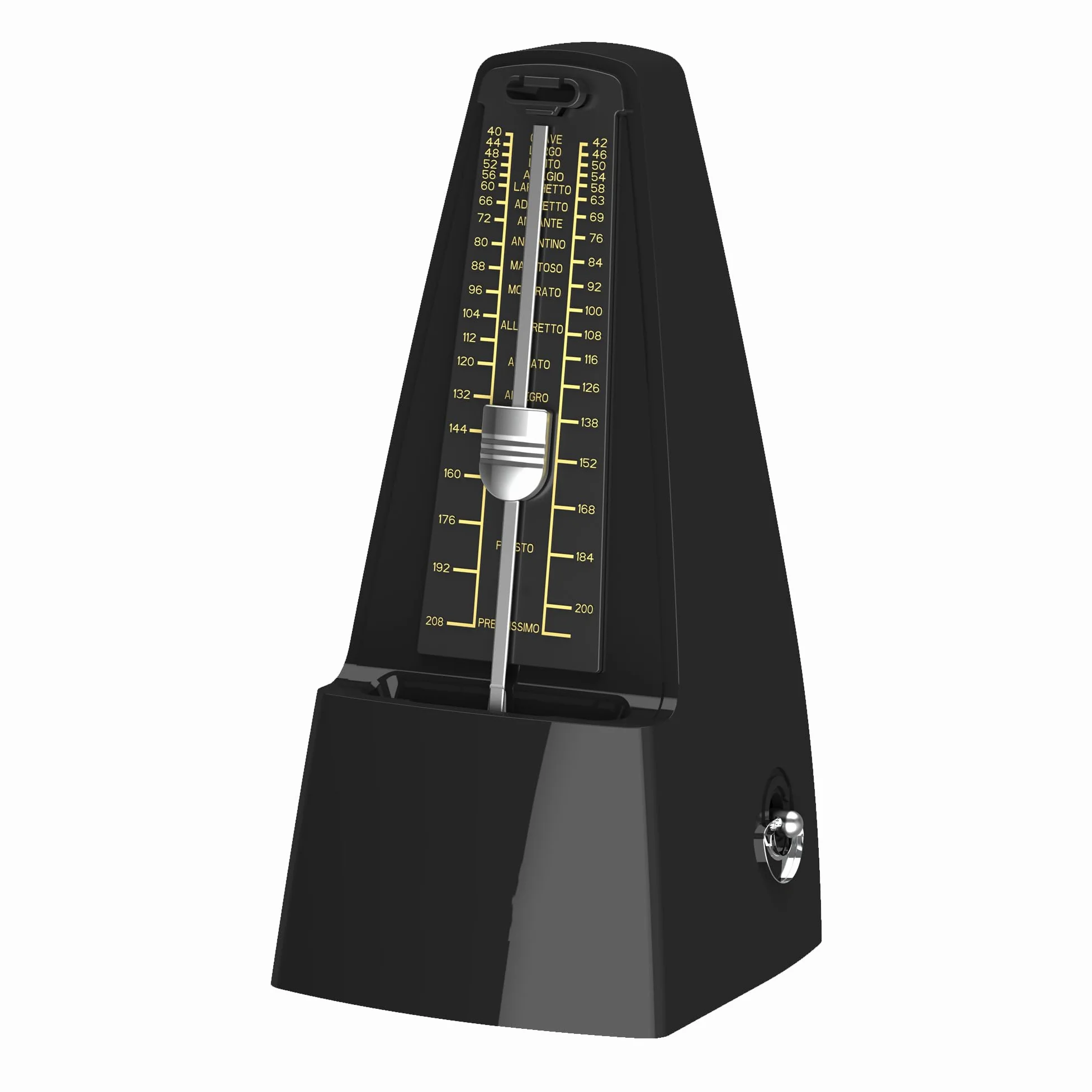 Mechanisches Metronom mit Akzentglocke, Präziser Takt und Kräftiger Klang, geeignet für Klavier Violine Cello Akkordeon Gitarre Schlagzeug Saxophon Trompete etc