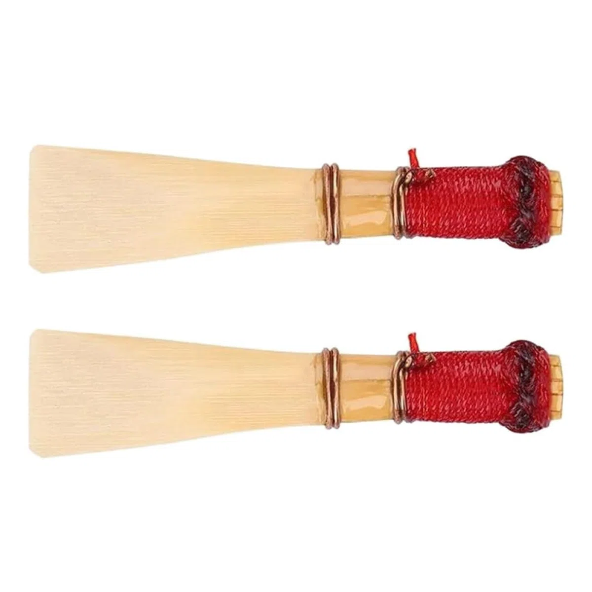 2 Stück Fagottrohrblätter Instrumentenzubehör aus Rohrblatt mit Feiner Verarbeitung und Grate Beige Geeignet für Fagotte