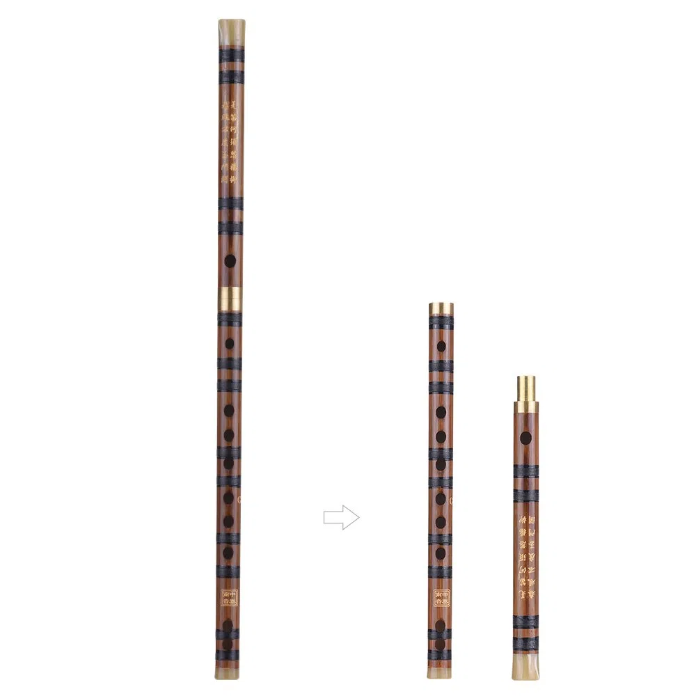 Btuty G-Schlüssel-Flöte Dizi Bitter-Bambus steckbar traditionell handgefertigt chinesisches Musikinstrument Holzblasinstrument Tonart G Studienstufe professionelle Aufführung