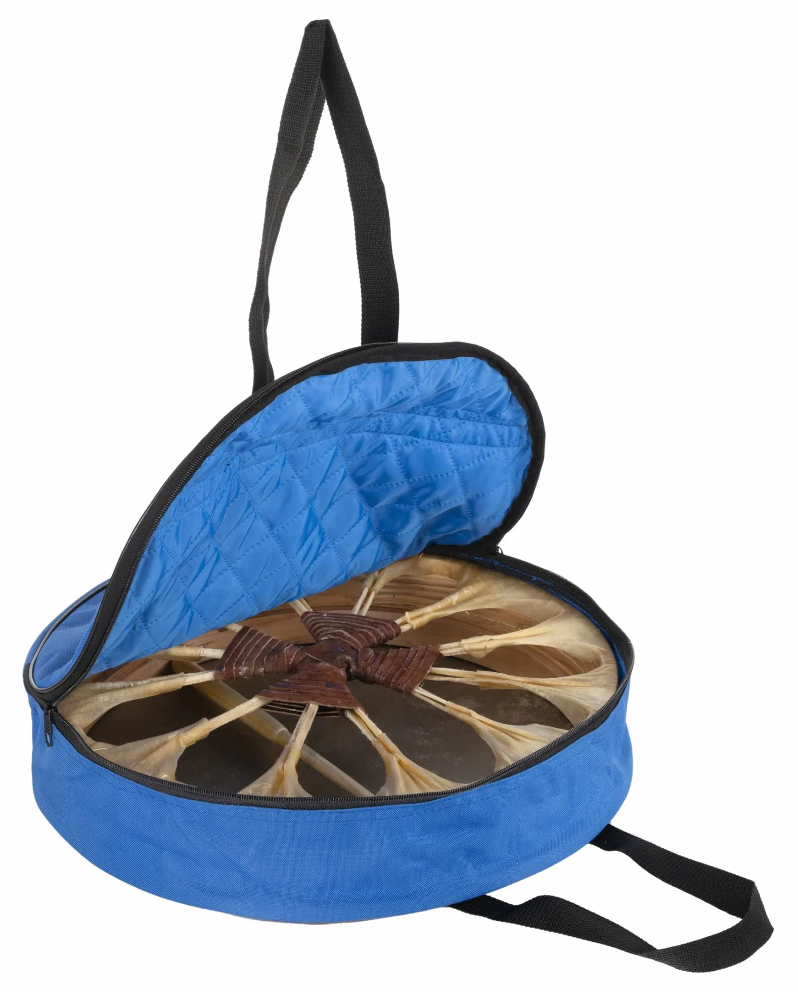 Classic Cantabile Tasche für 16" Schamanentrommel - Passend für Trommeln mit 41 cm Durchmesser - Gepolstert - Für Handtrommeln und Frame Drums - Blau