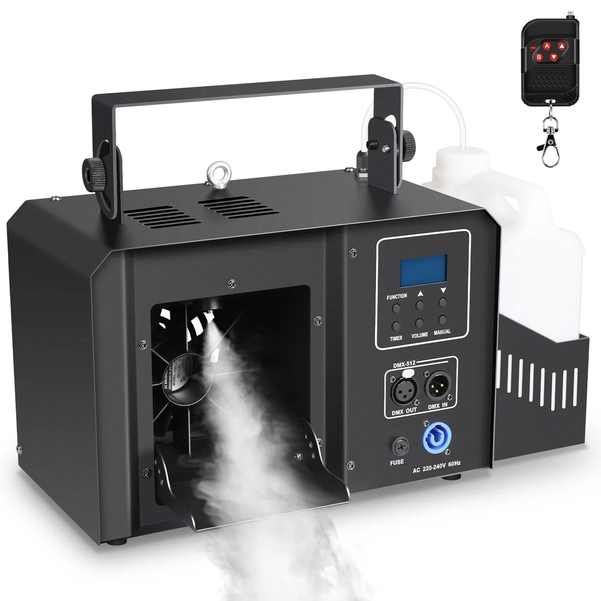 Telbum 700W Hazer Nebelmaschine mit Fernbedienung, Haze Effects Maschine, Dunstnebelmaschine, 2,1L Tankinhalt, DMX512, Timerfunktion, Fog Maschine für konstante Nebelerzeugung auf kleinen Bühnen, DJ