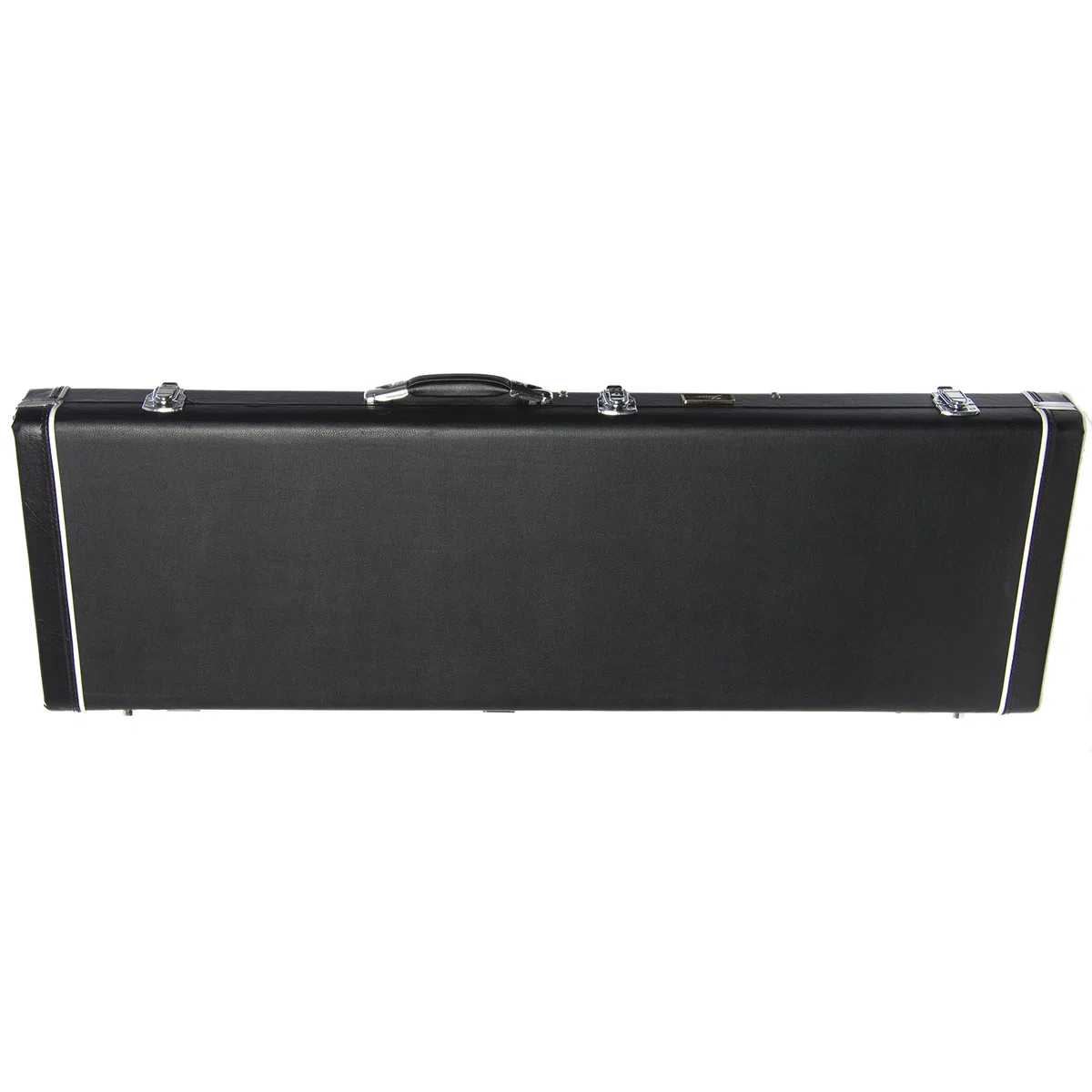 Fame EB-1 Electric Bass Case, Schwarz, Wetterfest, E-Bass Koffer mit Polsterung, Zubehörfach, Passend für J-, P-, MM-Style Bässe, Robuste Metallschnallen, Ideal für den Einsatz on the Road