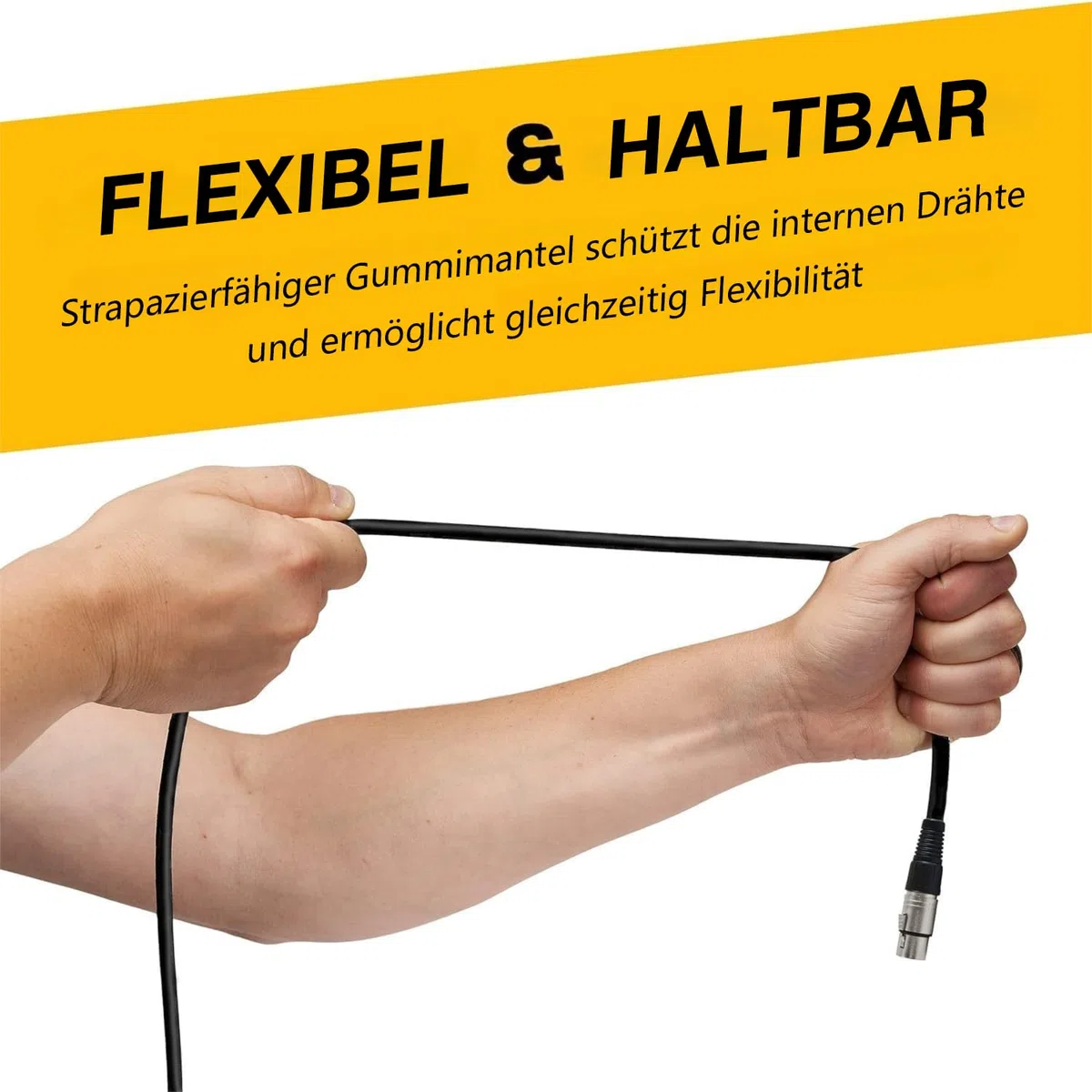XLR Kabel Mikrofonkabel Patchkabel 7.5m 6Pack - XLR Stecker auf Buchse Mikrofonkabel - Symmetrisches Mikrofonschlangenkabel
