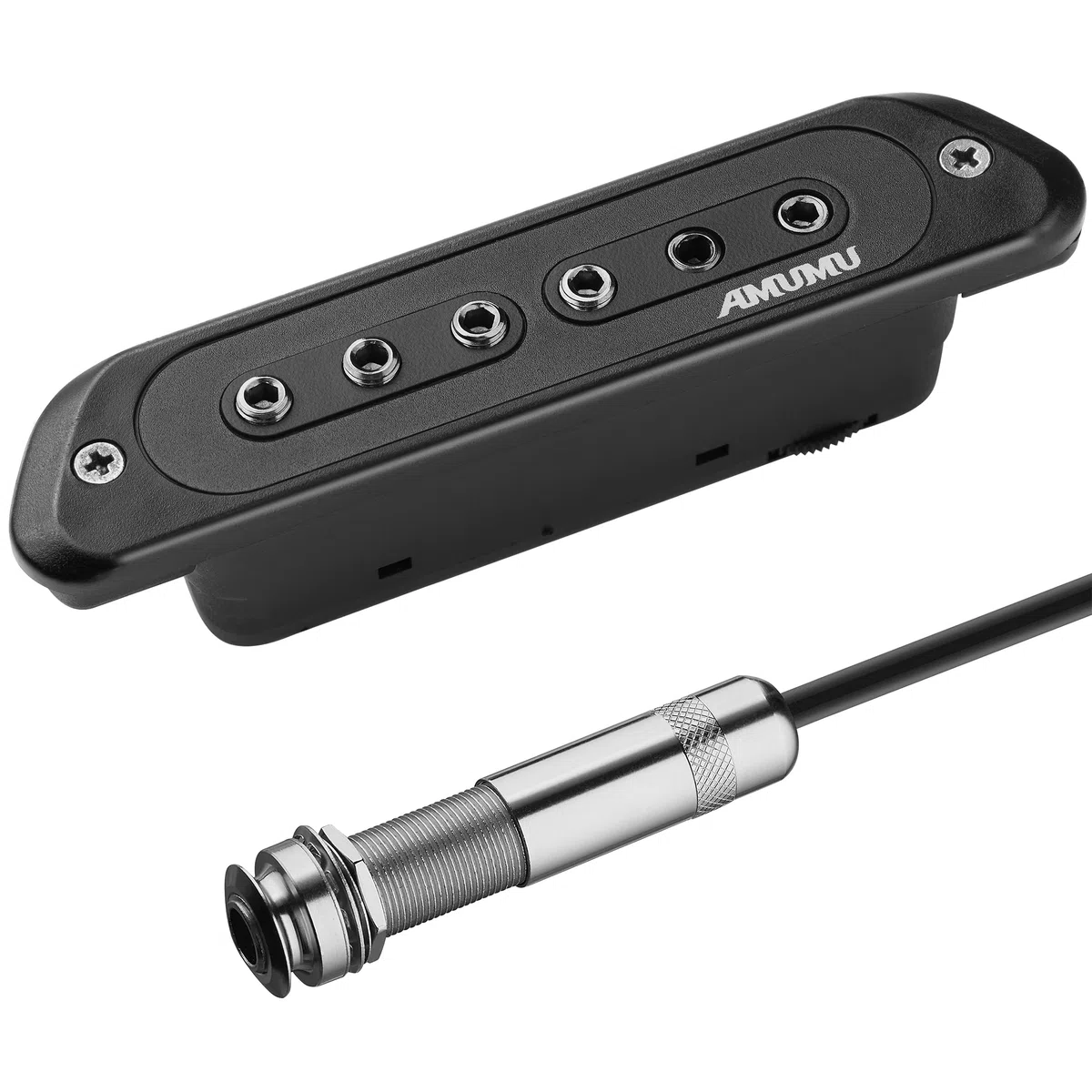 Amumu SP60 Tonabnehmer für Akustikgitarre, Humbucker, magnetisch, passives Schallloch, Tonabnehmer für Akustikgitarre