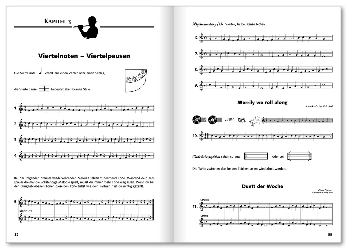 Das Querflötenbuch, Bd. 1, m. Audio-CD: Querflöte leichtgemacht, von klassisch bis modern - für Anfänger ab 10 Jahre